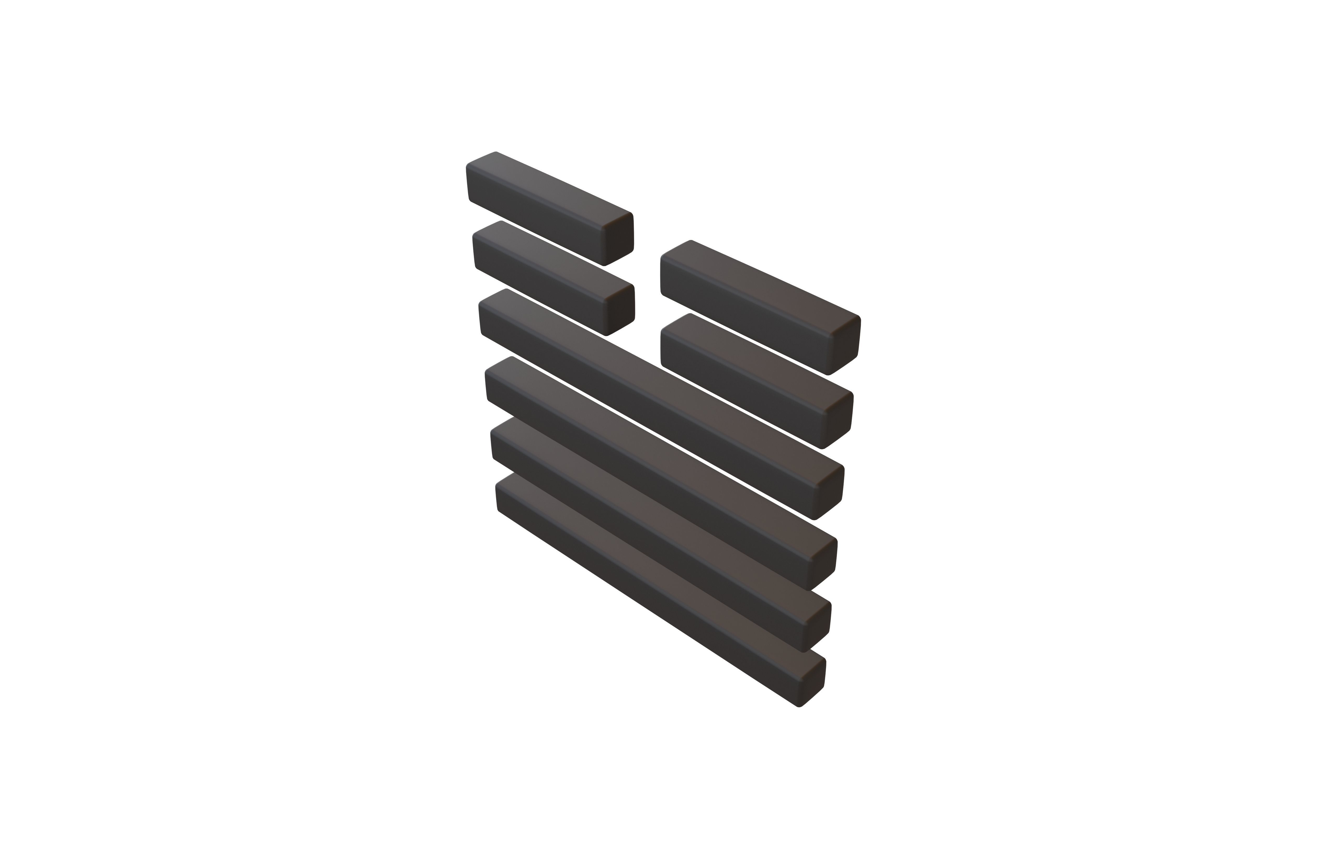 I Ching Hexagrams 34 da zhuang v1 001 Low-poly 3D model_2