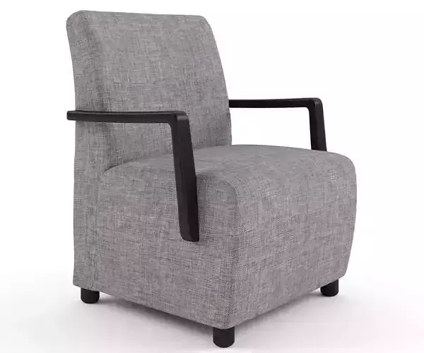 Vida Mid Back Timber Arm Armchair