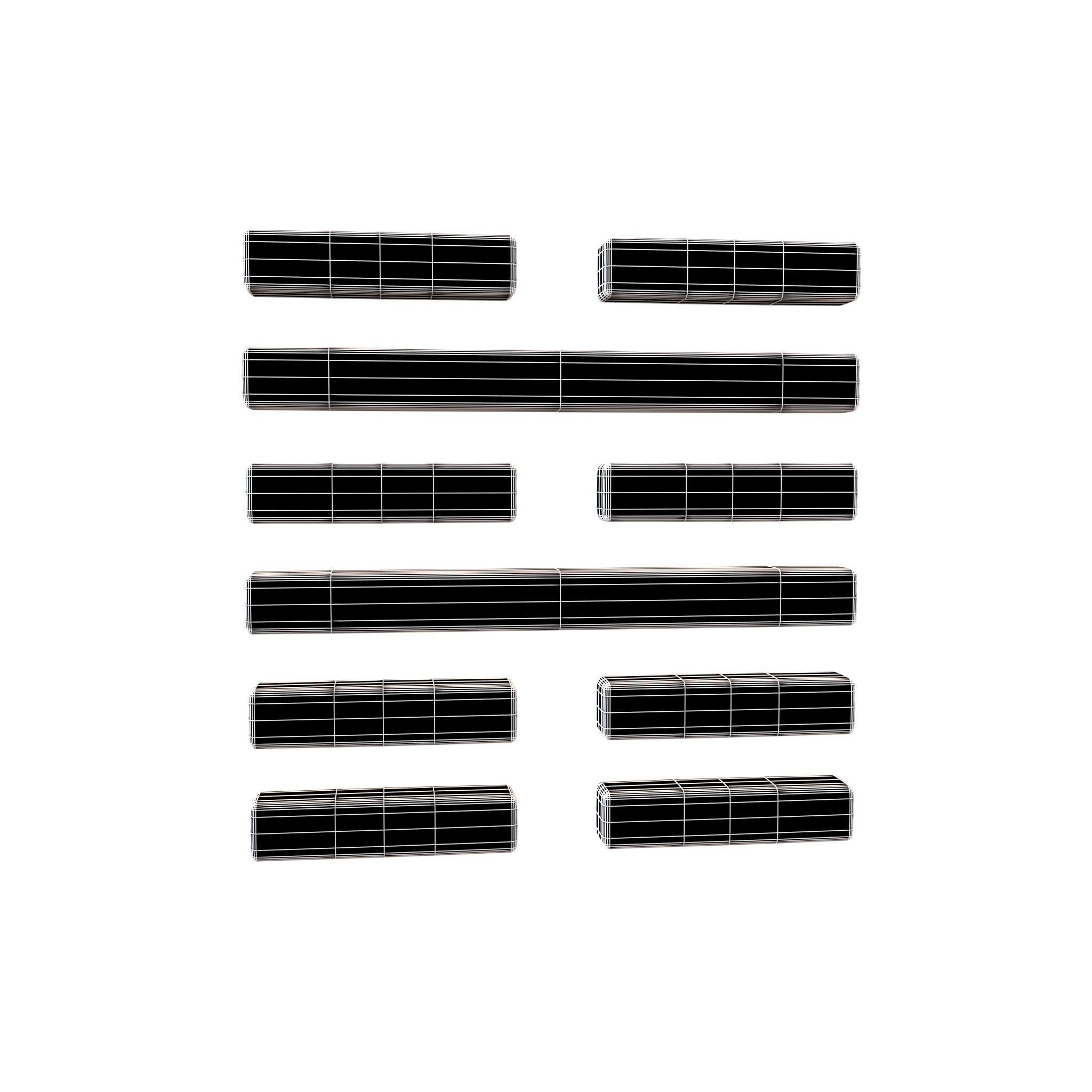 I Ching Hexagrams 39 jian v1 001 Low-poly 3D model_4