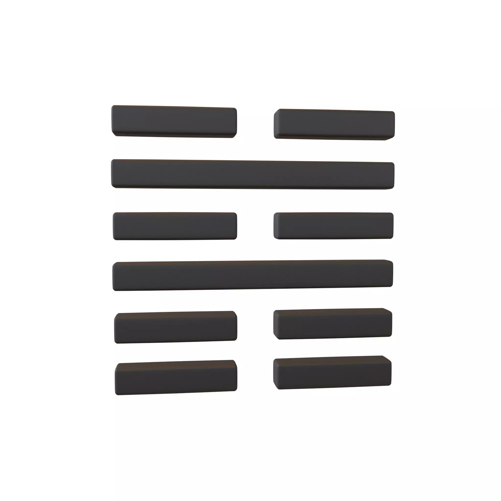 I Ching Hexagrams 39 jian v1 001 Low-poly 3D model_0