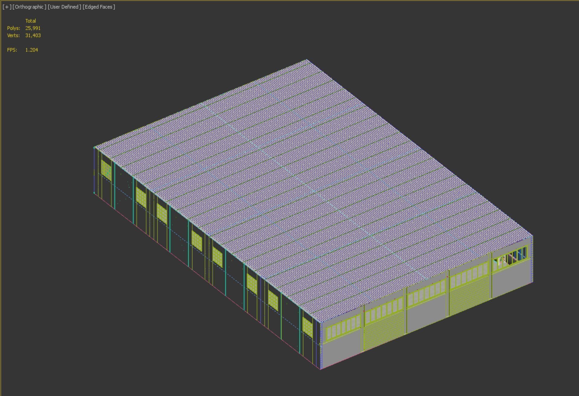 lowpoly warehouse 03 Low-poly 3D model_13