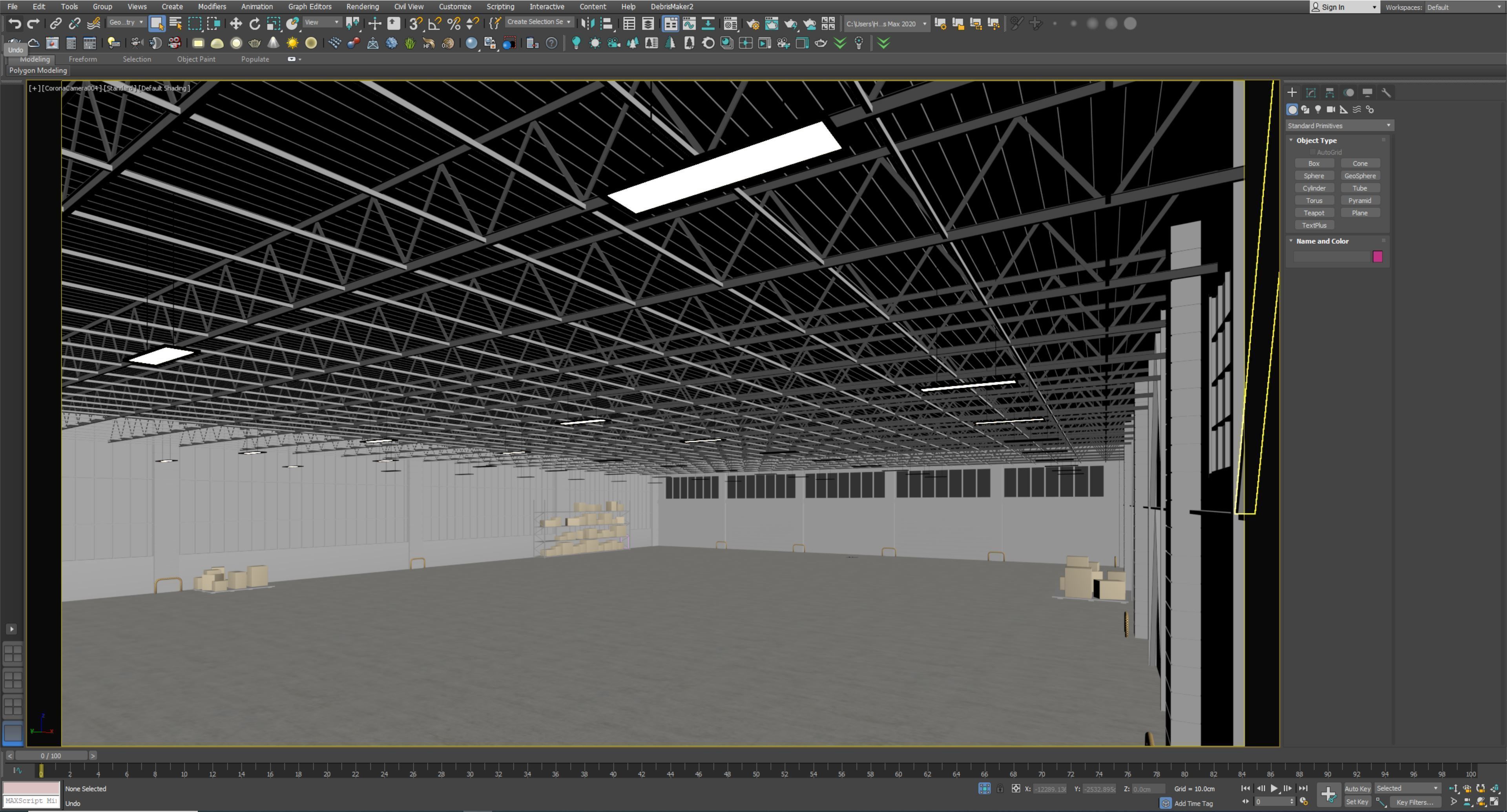 lowpoly warehouse 03 Low-poly 3D model_11