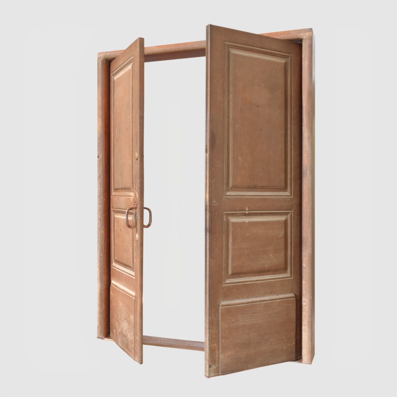 Old door scanned 001 Low-poly 3D model_2