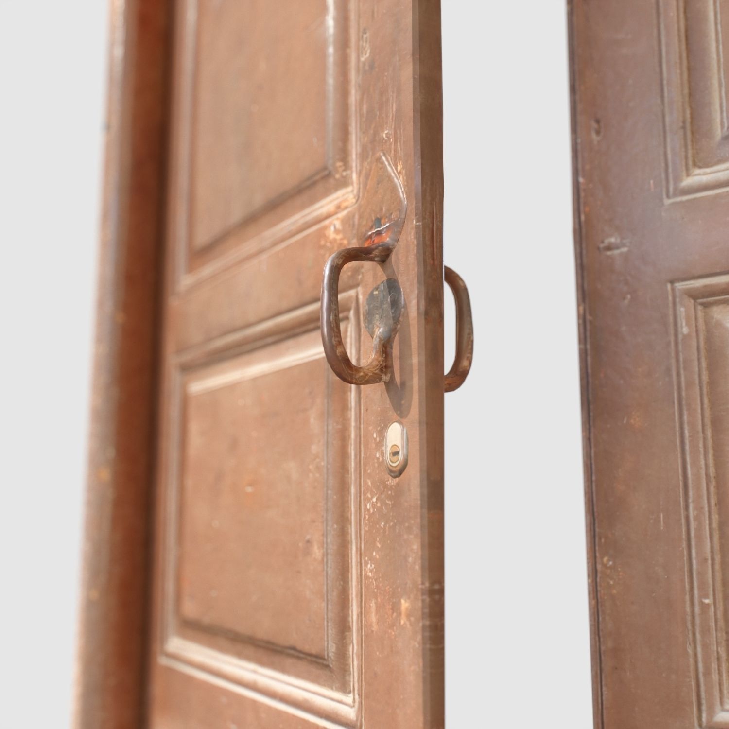 Old door scanned 001 Low-poly 3D model_1