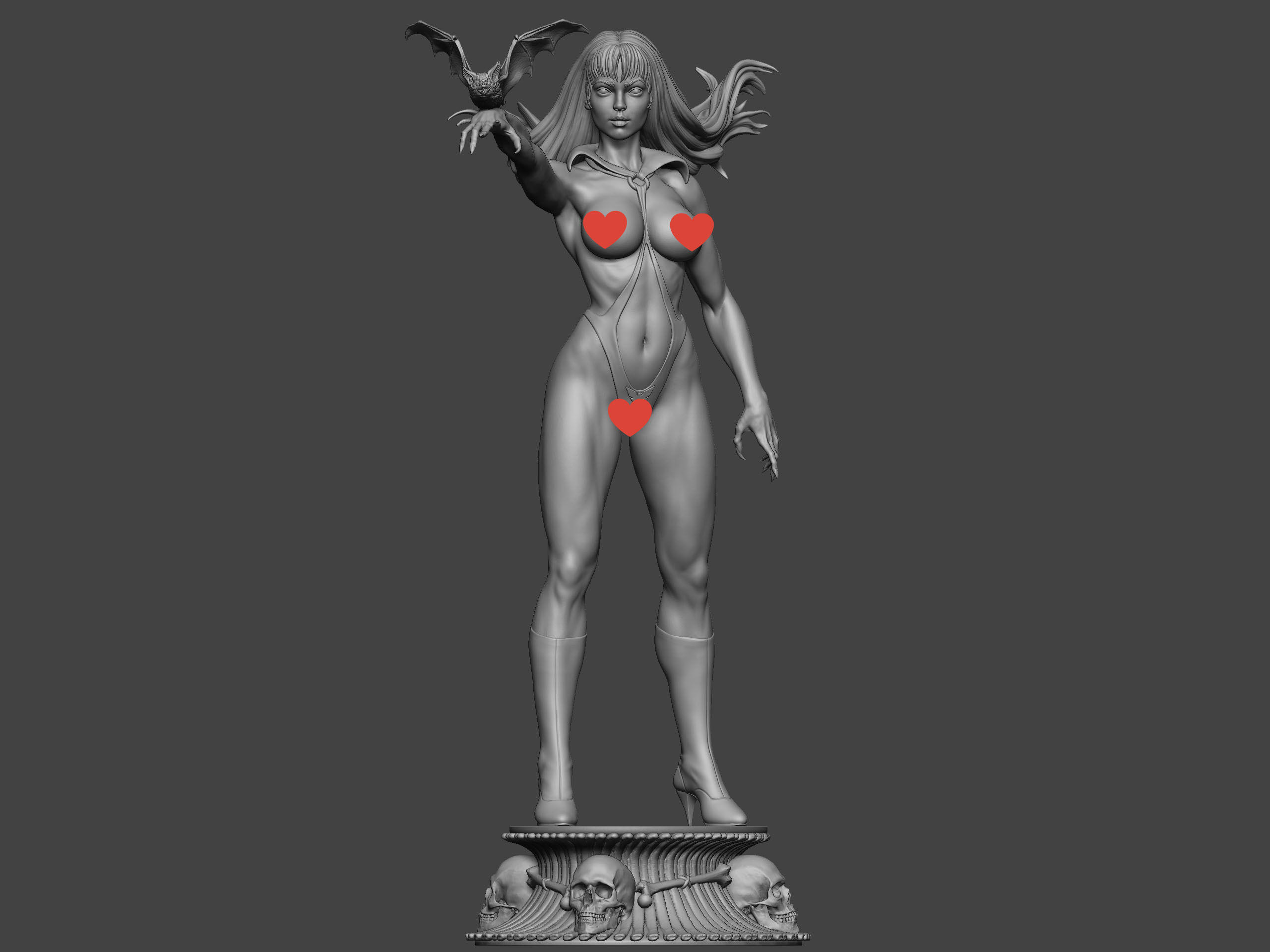 Vampirella NSFW  3D print model_1