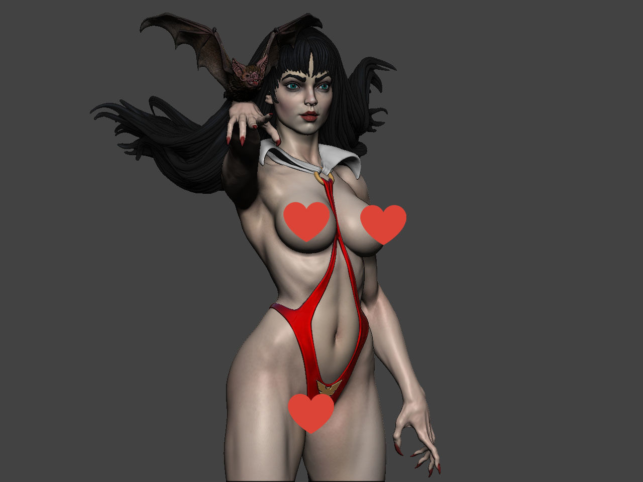 Vampirella NSFW  3D print model_36