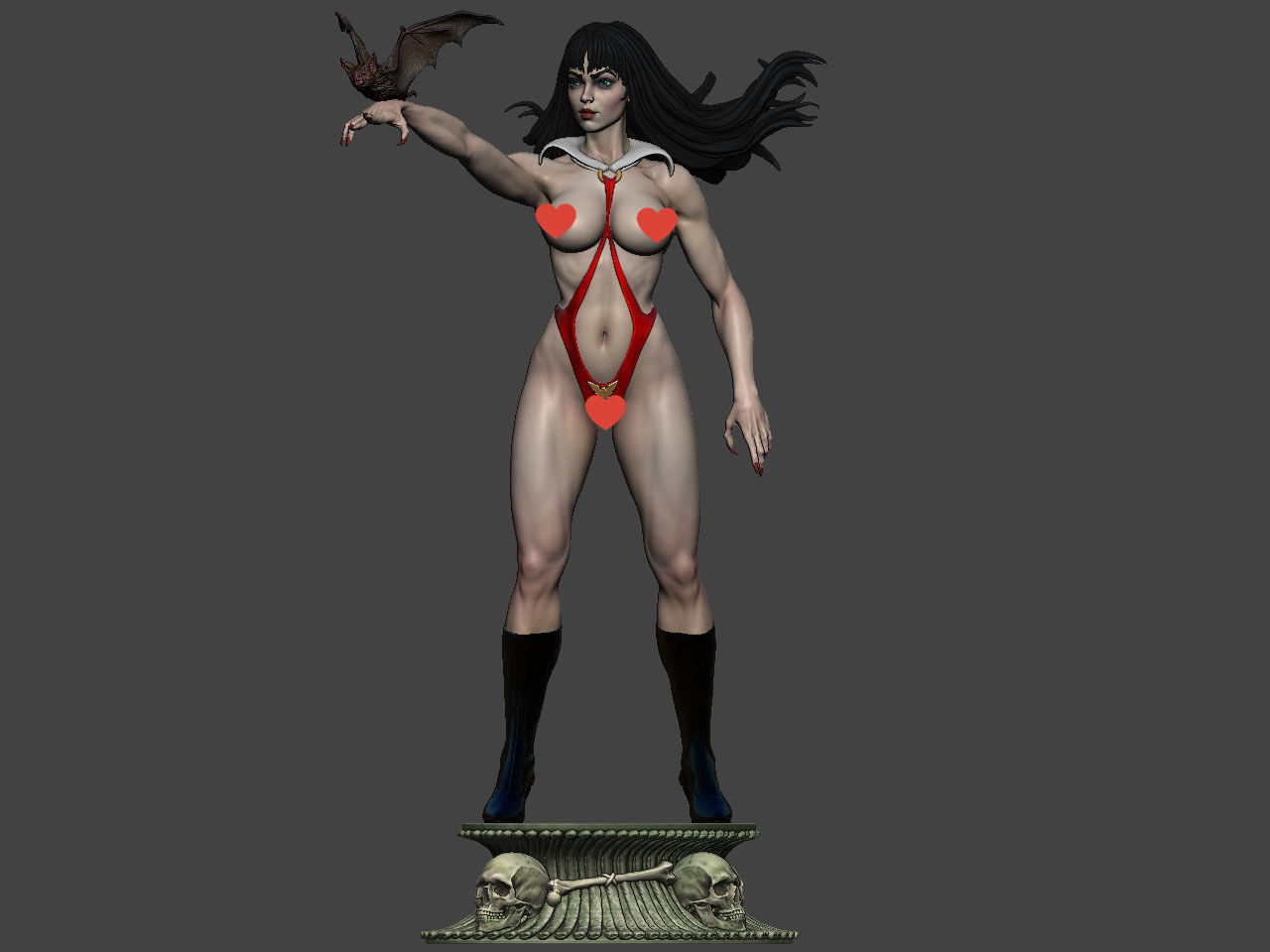 Vampirella NSFW  3D print model_2