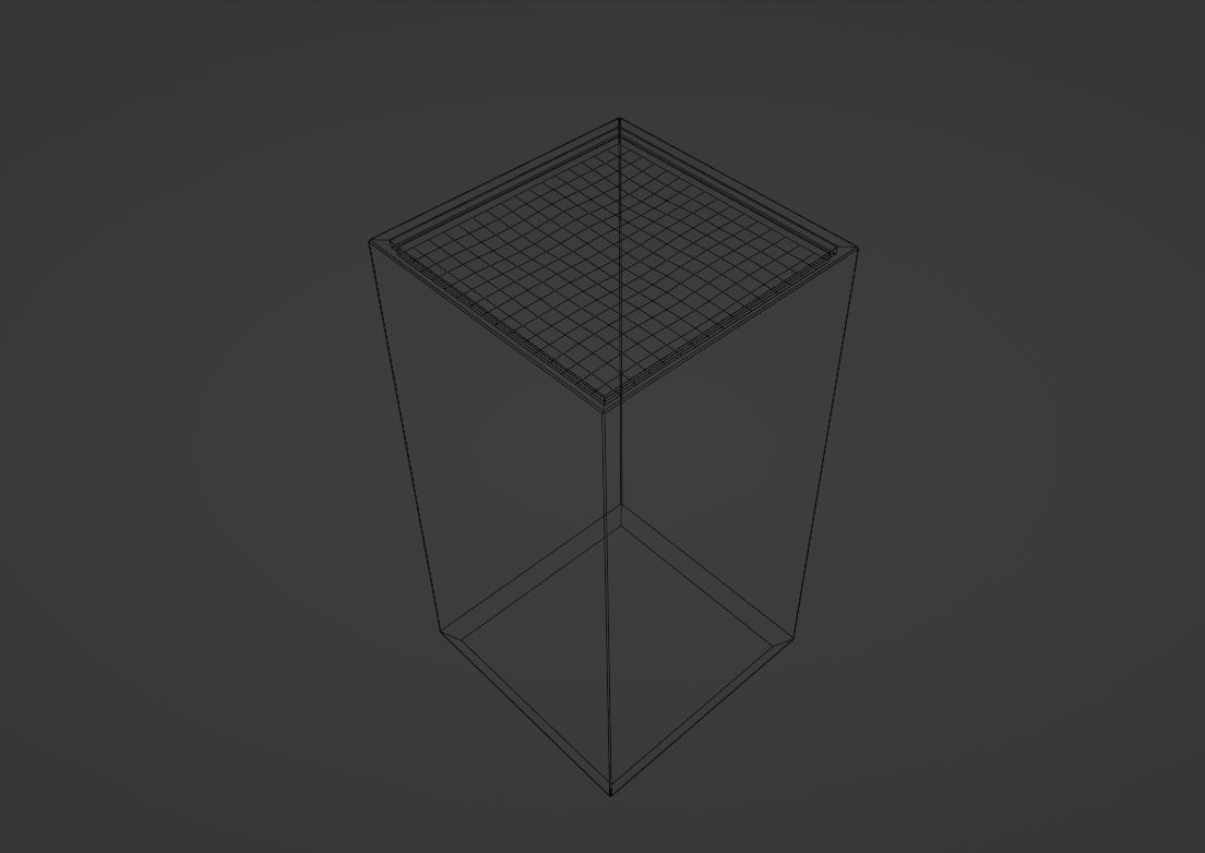 Modern Flowerpod Low-poly 3D model_13