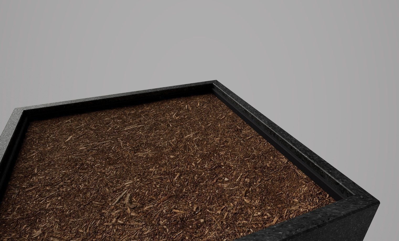 Modern Flowerpod Low-poly 3D model_2