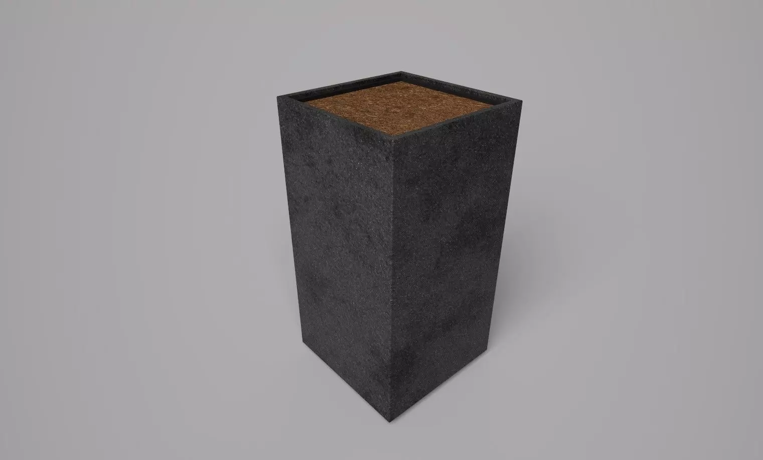 Modern Flowerpod Low-poly 3D model_0