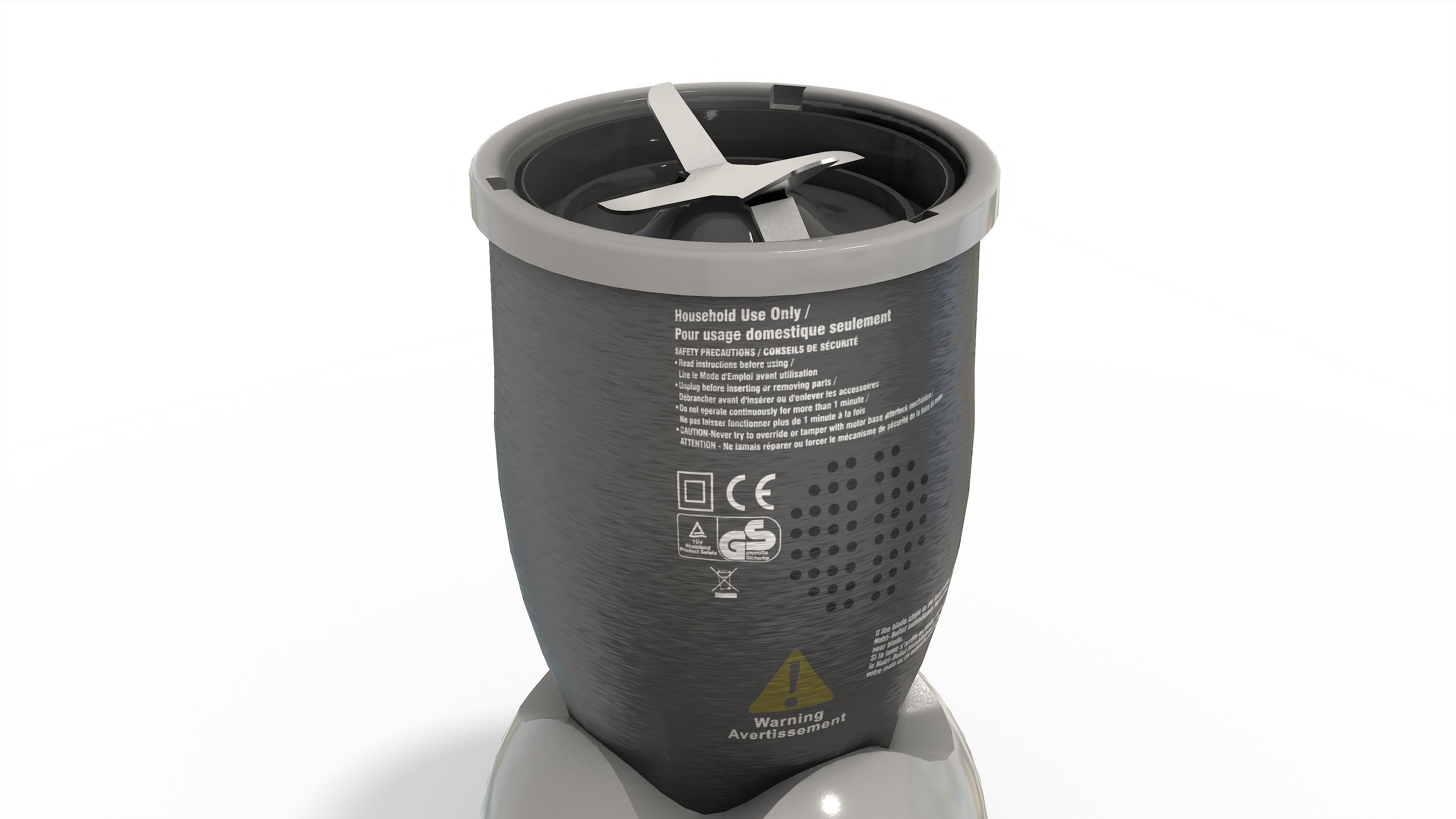 Nutribullet Blender Low-poly 3D model_9