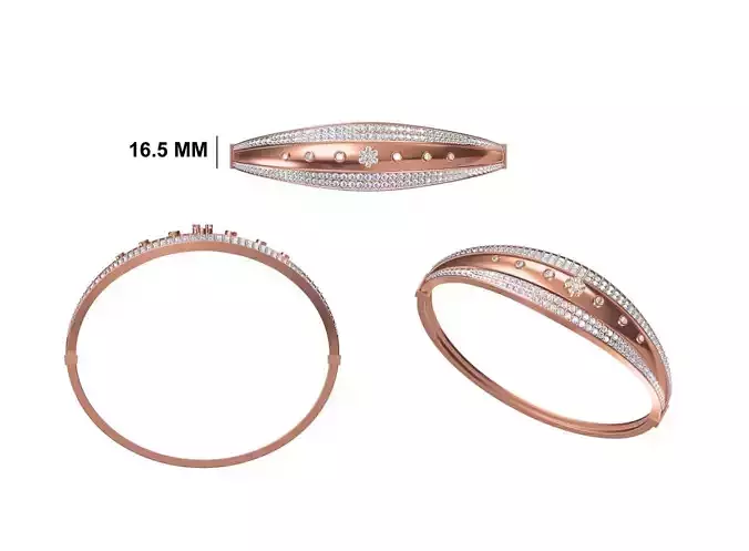 Women Bangle Bracelet STL JCD Details