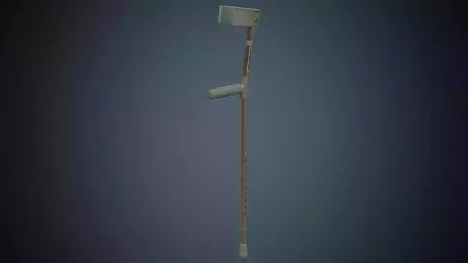 Crutches 1A Low-poly 3D model