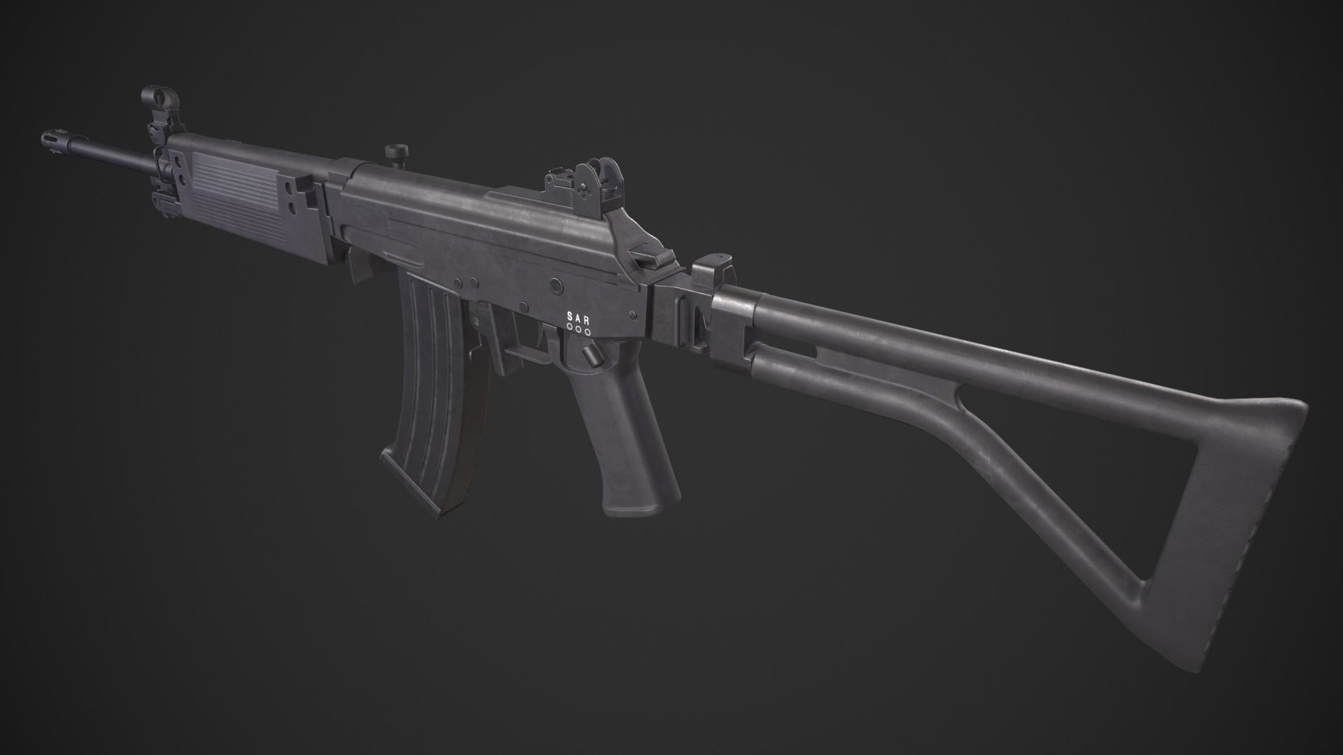 Denel Vektor R4 Low-poly 3D model_8