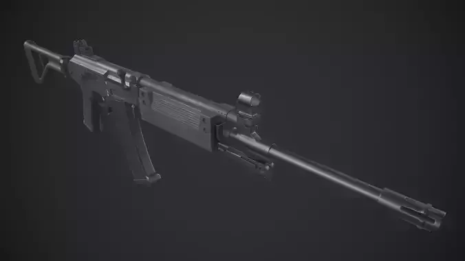 Denel Vektor R4 Low-poly 3D model