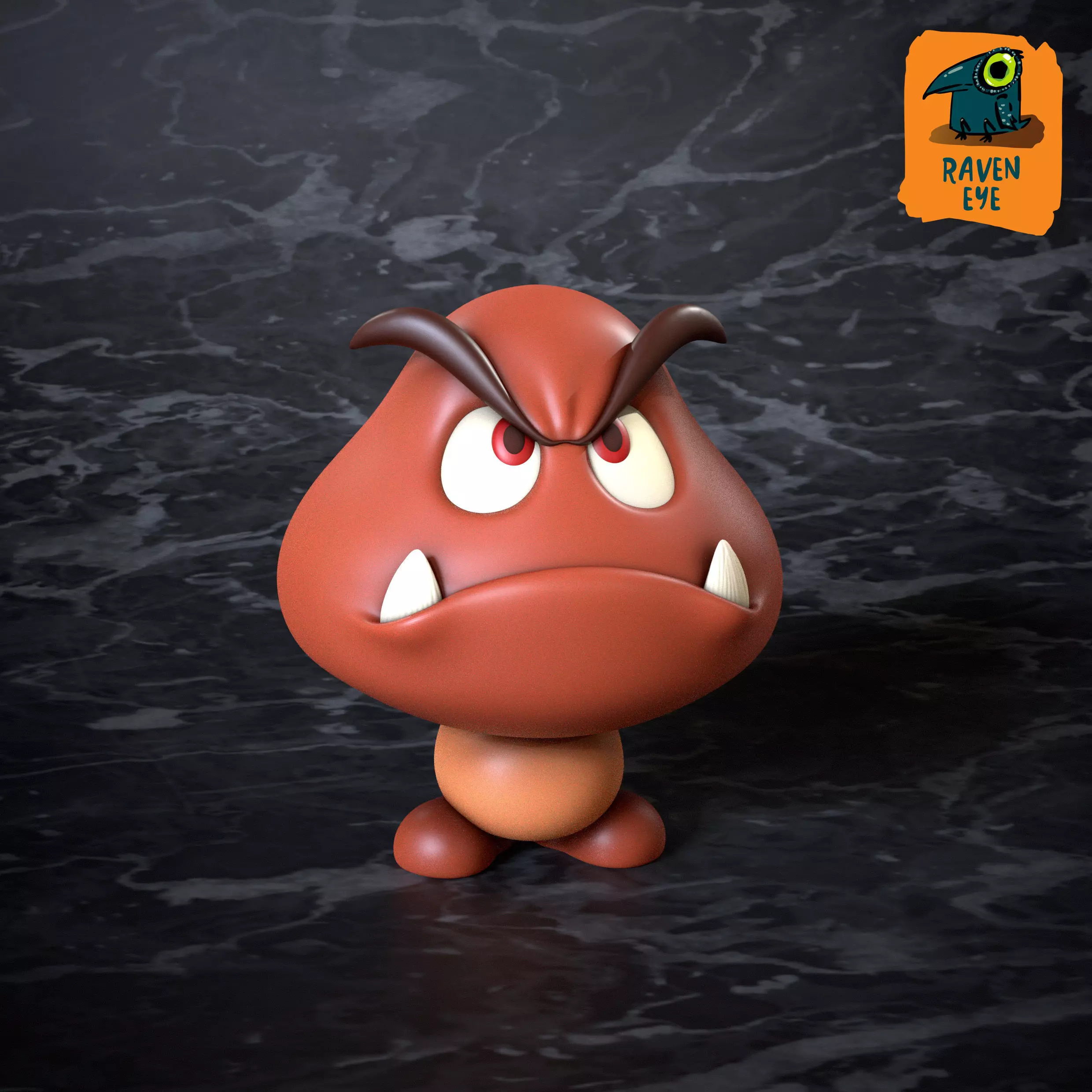 Goomba Super Mario bros 3D print model_0