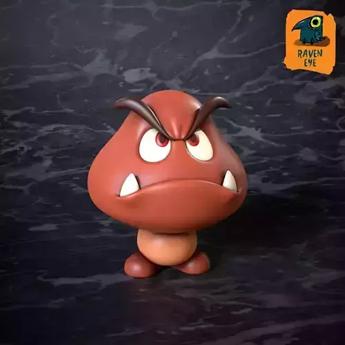 Goomba Super Mario bros 3D print model