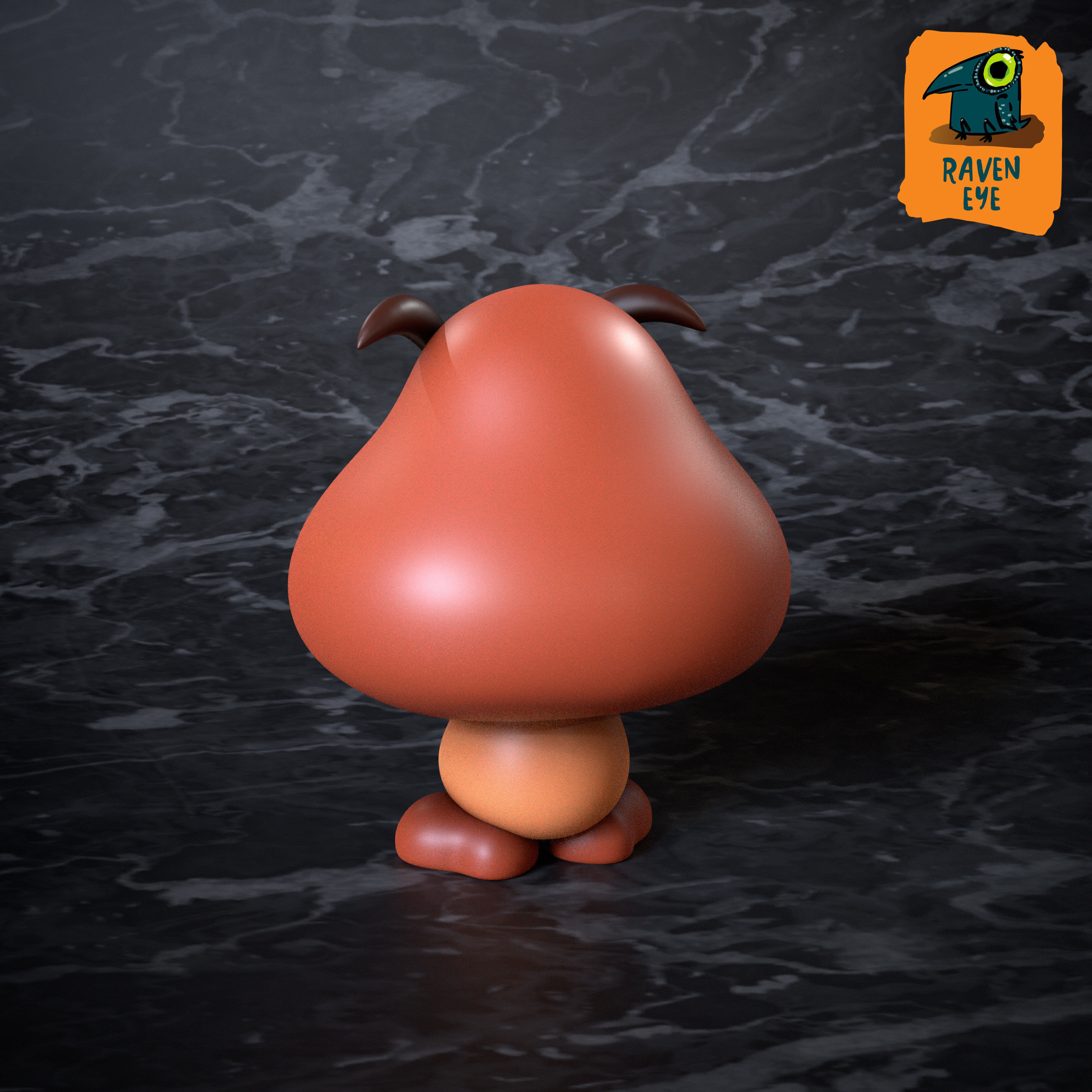 Goomba Super Mario bros 3D print model_1