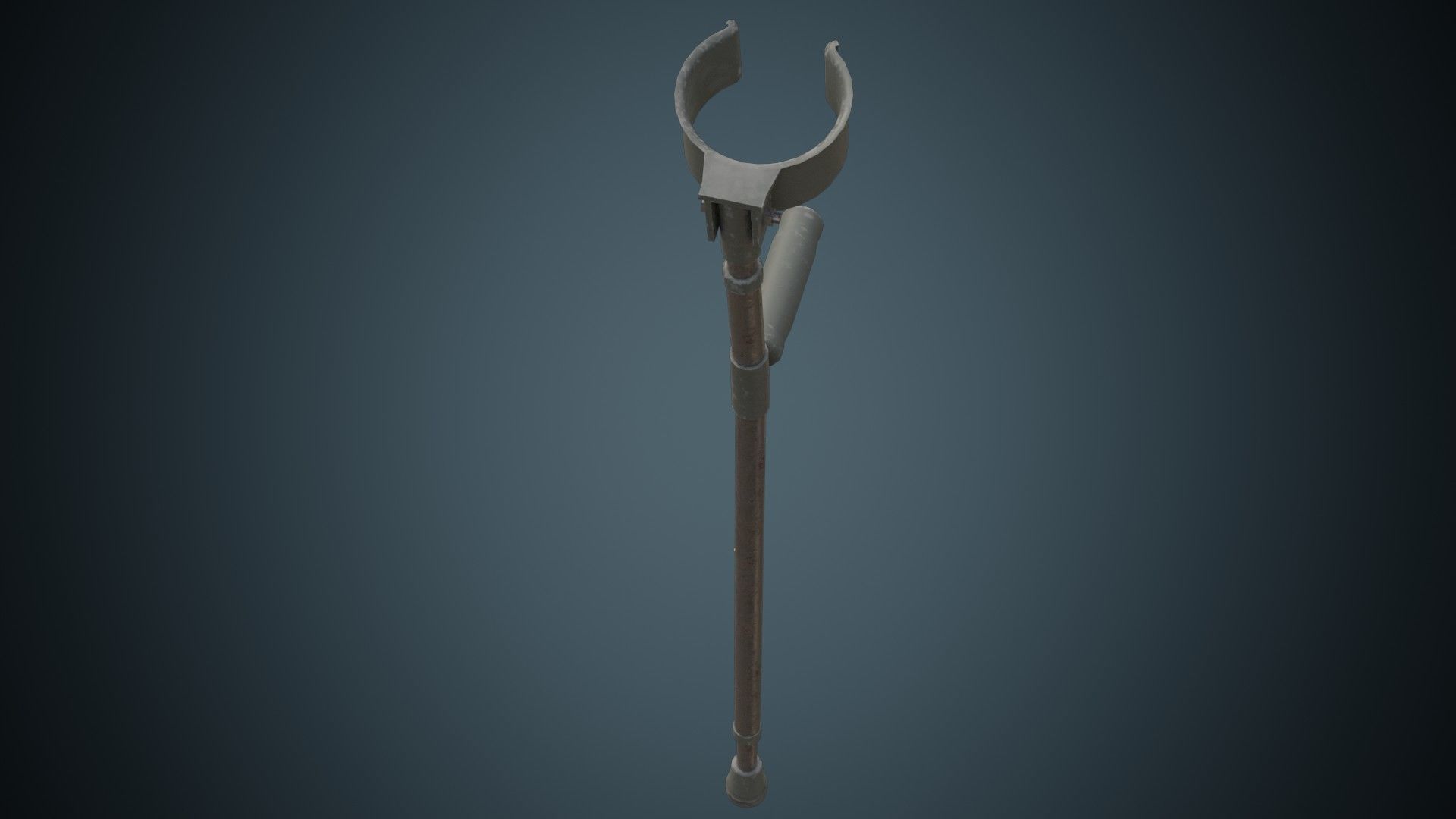 Crutches 1B Low-poly 3D model_2