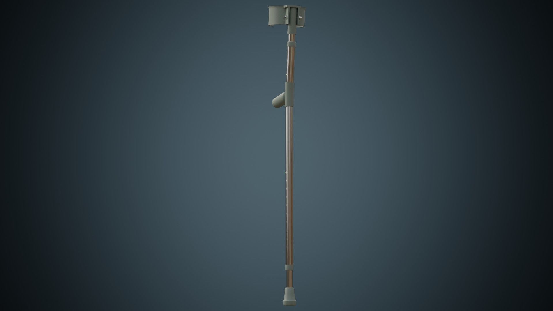 Crutches 1 Basic Low-poly 3D model_3