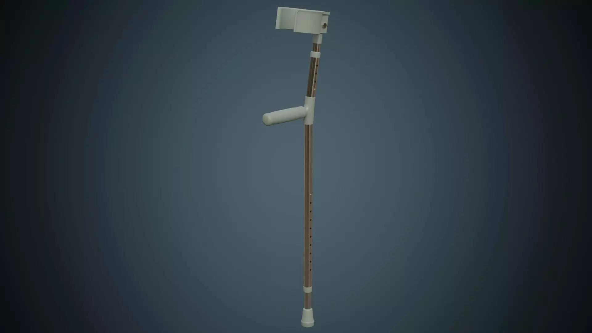 Crutches 1 Basic Low-poly 3D model_0