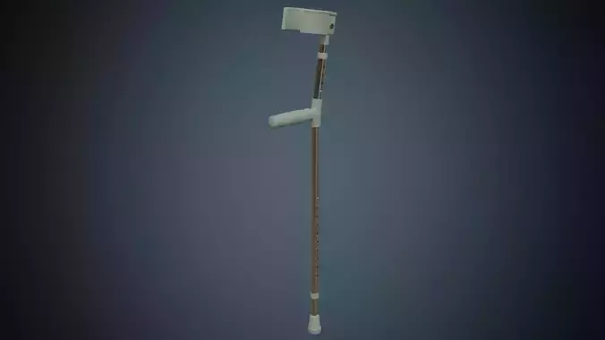 Crutches 1 Basic Low-poly 3D model