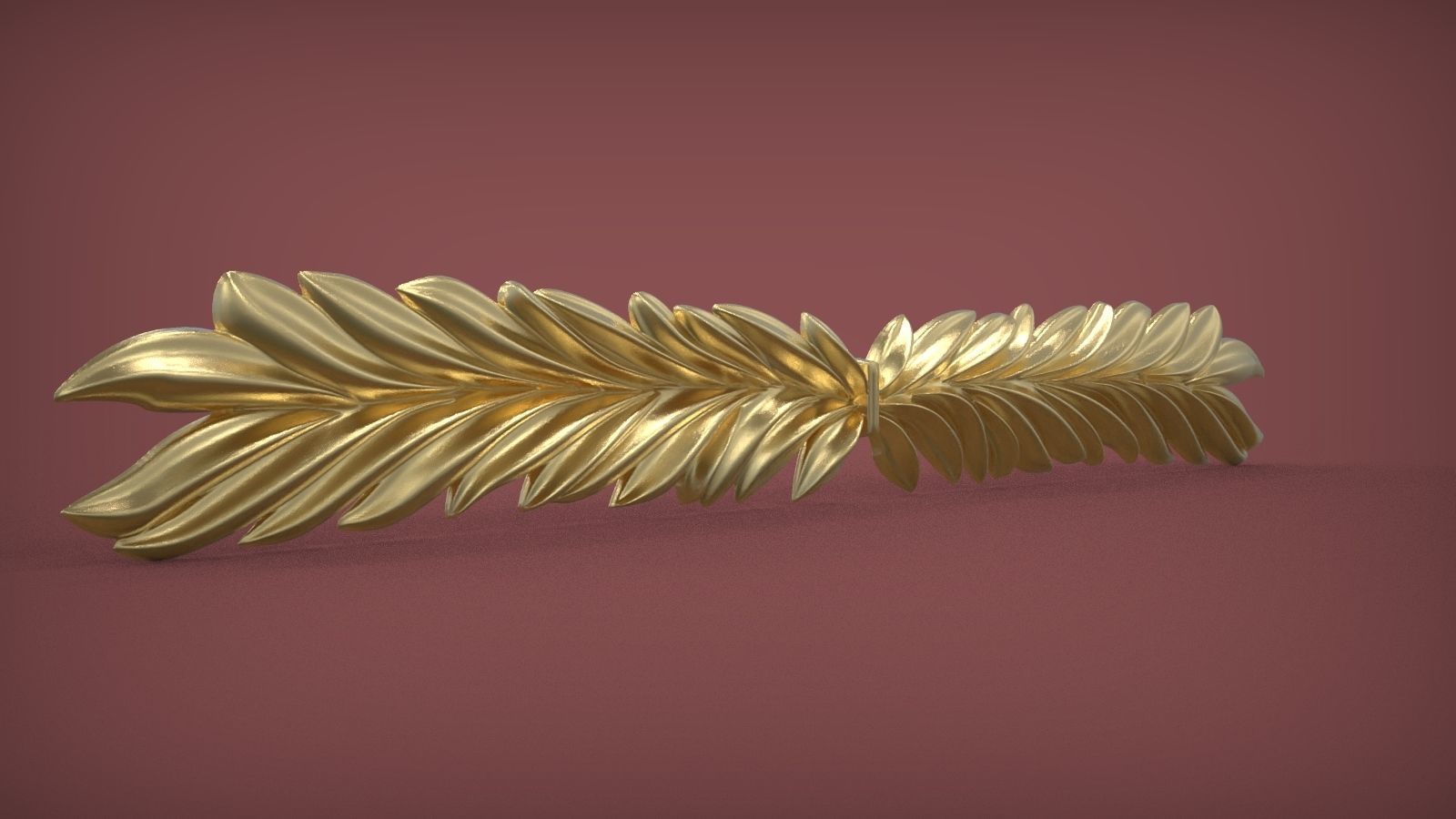 Laurel Wreath 3D print model_3