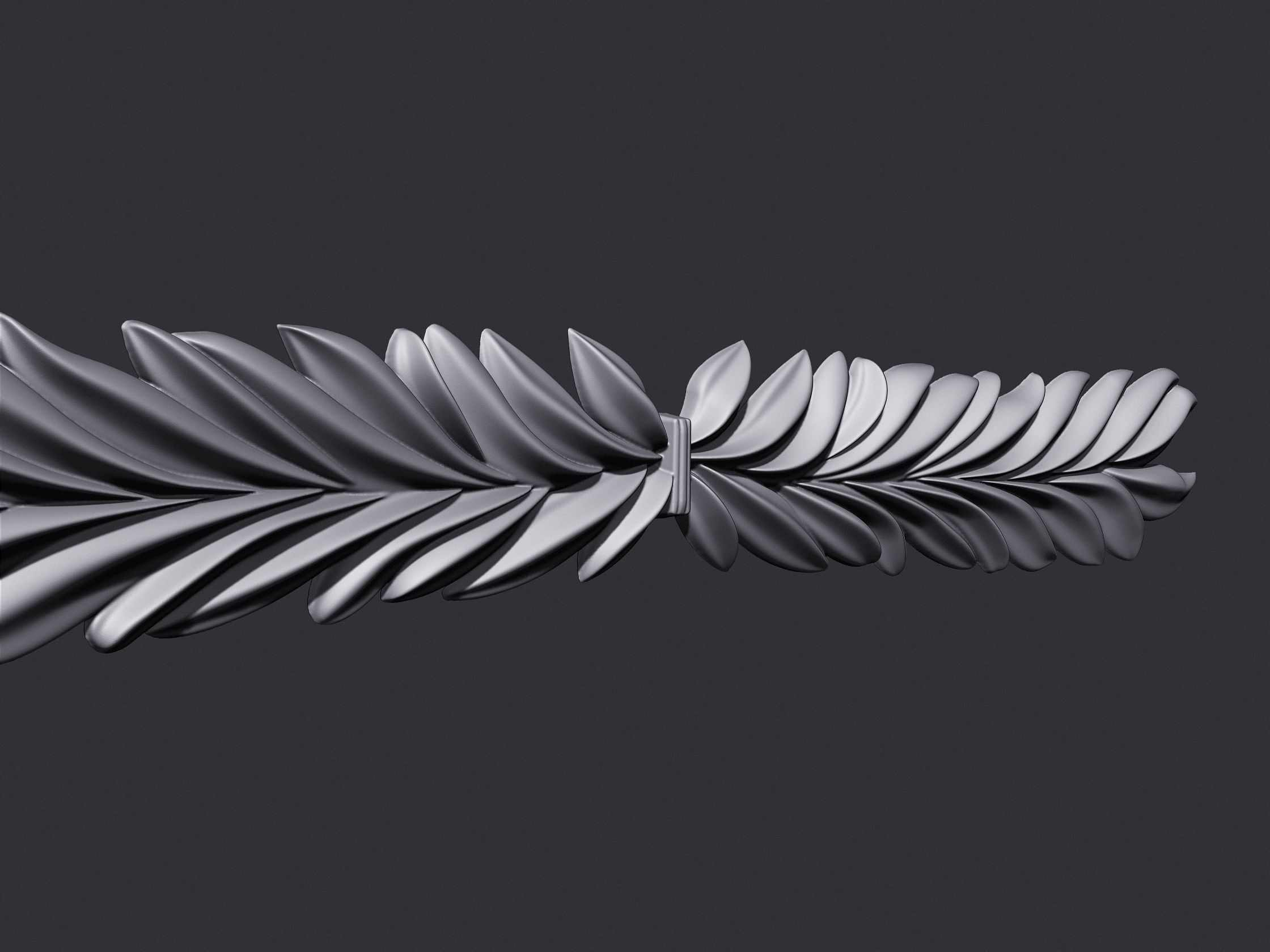 Laurel Wreath 3D print model_9