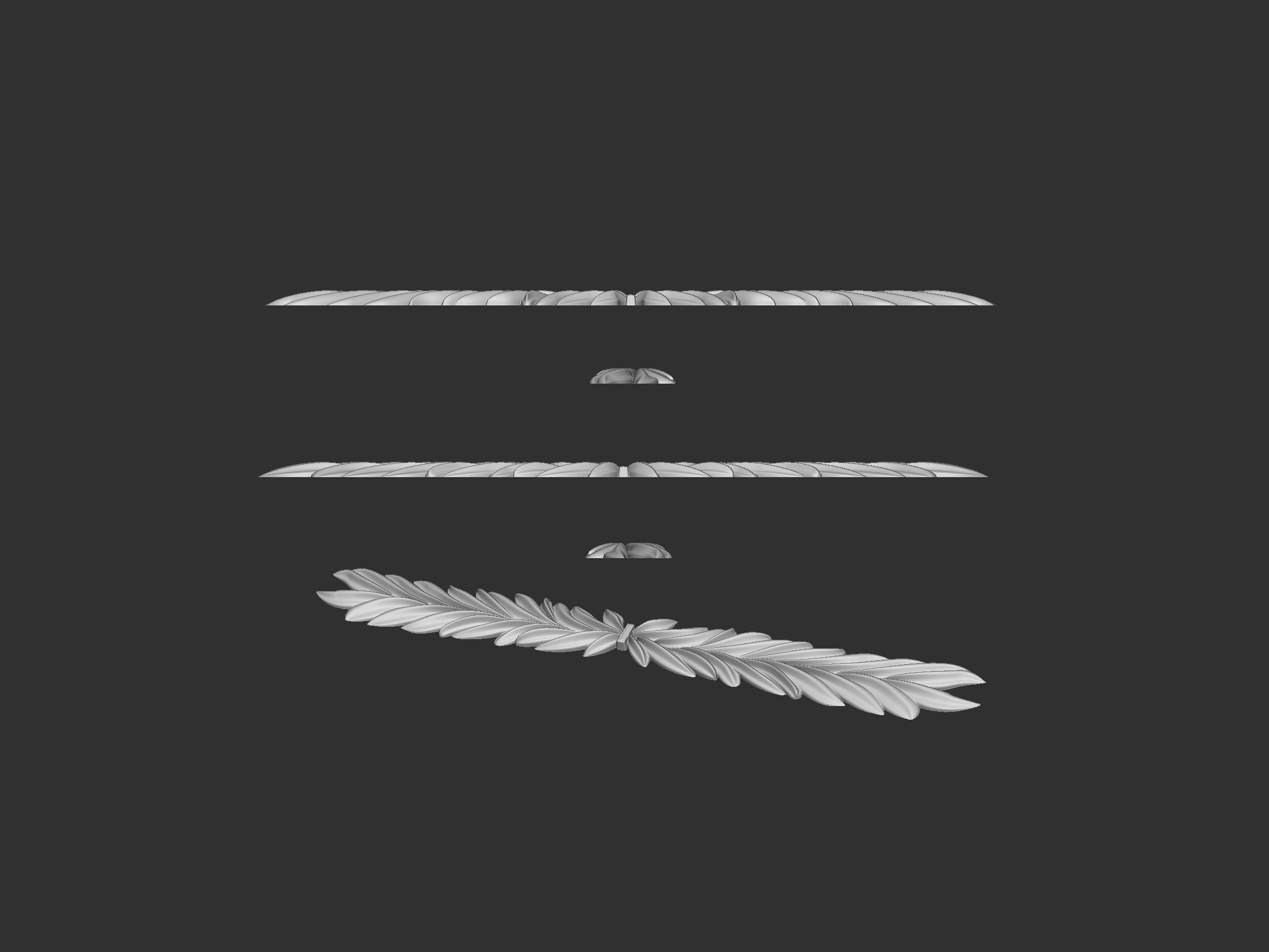 Laurel Wreath 3D print model_8