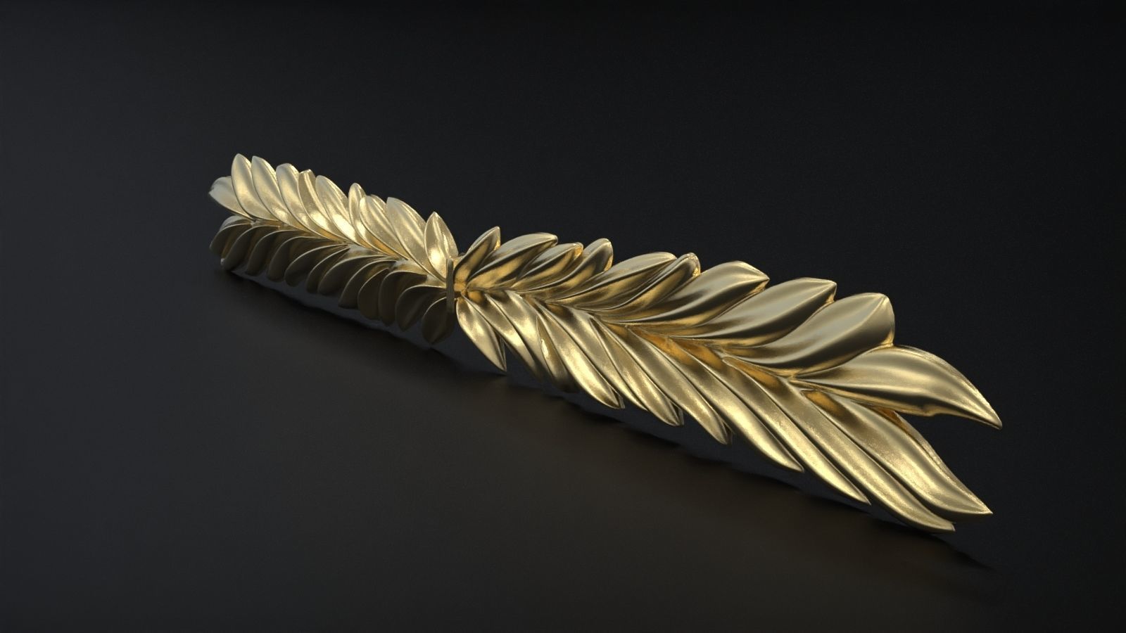 Laurel Wreath 3D print model_1