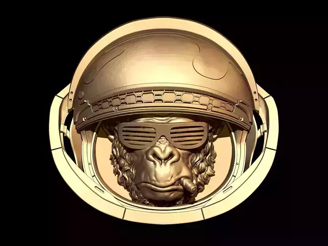 Gorilla Cosmonaut 3D print model