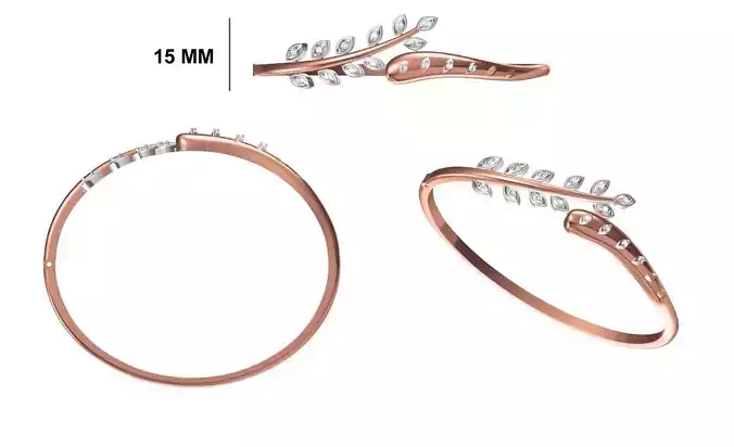 Women Bangle Bracelet STL JCD Details