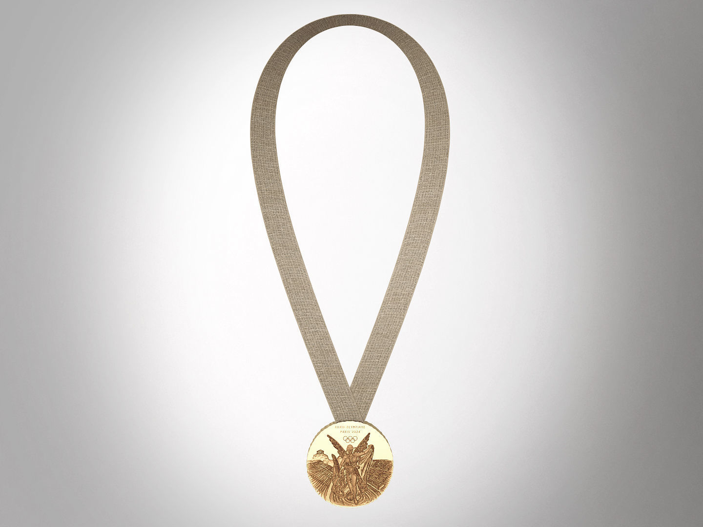 PARIS 2024 Official Olympic Games Medal 3D model_14