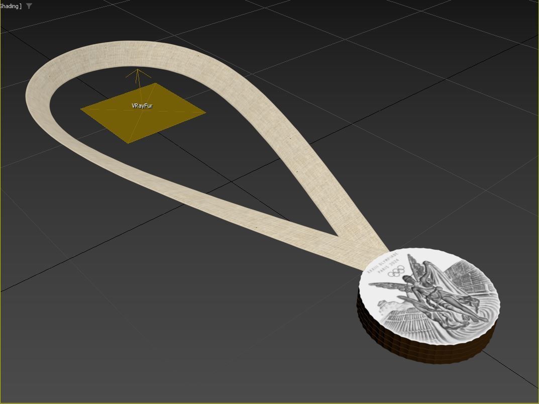 PARIS 2024 Official Olympic Games Medal 3D model_15