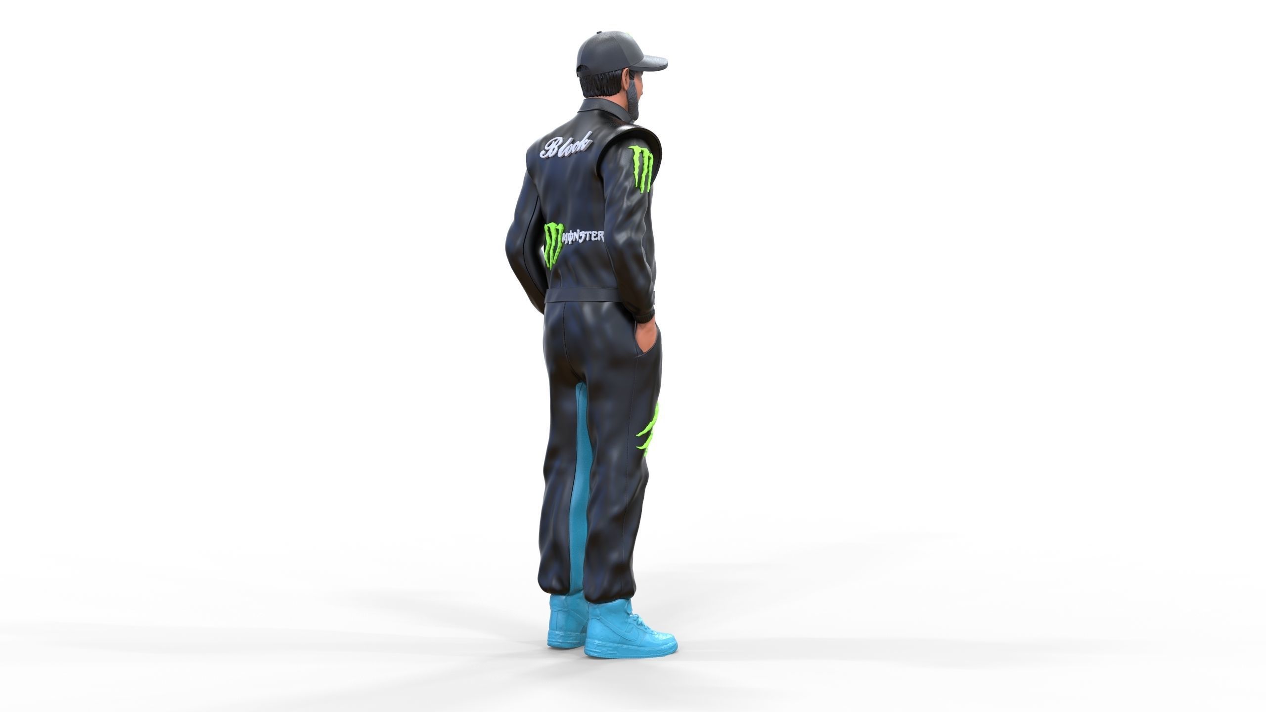 Ken Block American rally driver 3D print model_23