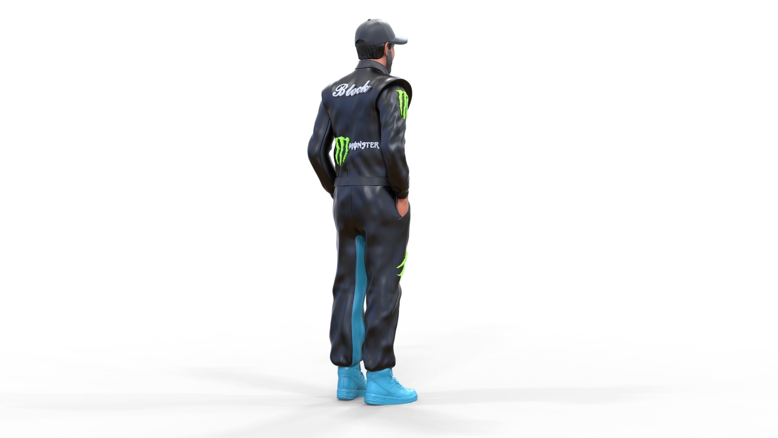 Ken Block American rally driver 3D print model_21