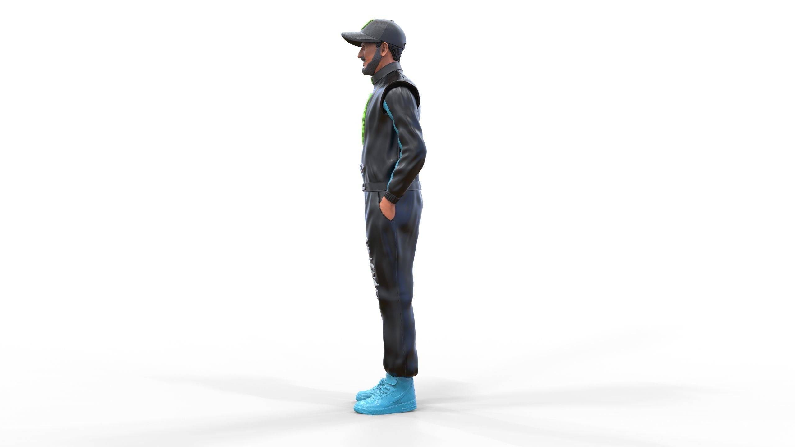 Ken Block American rally driver 3D print model_5