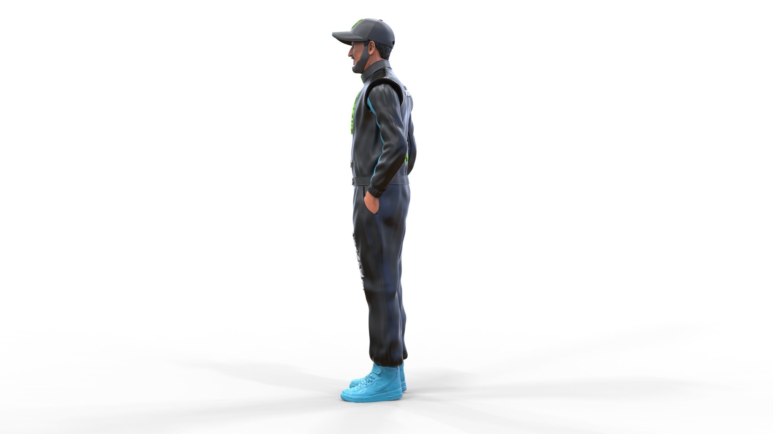 Ken Block American rally driver 3D print model_6