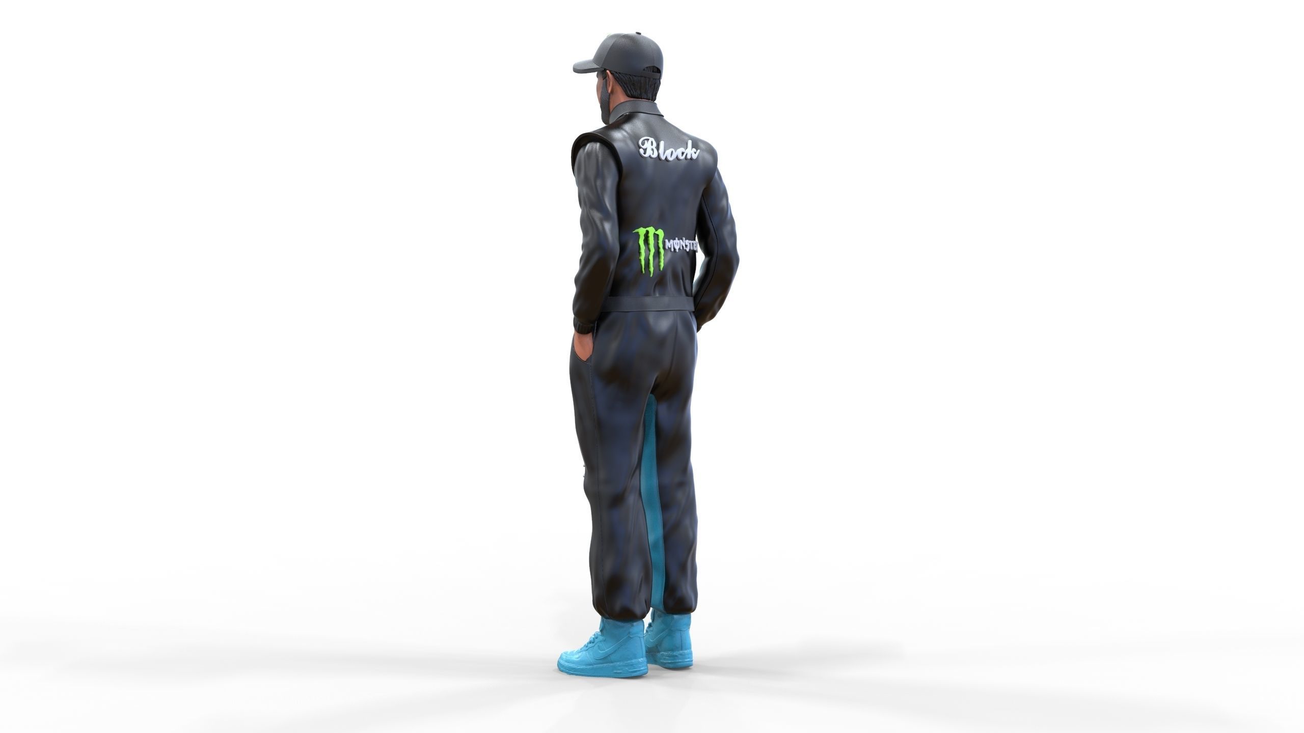 Ken Block American rally driver 3D print model_12