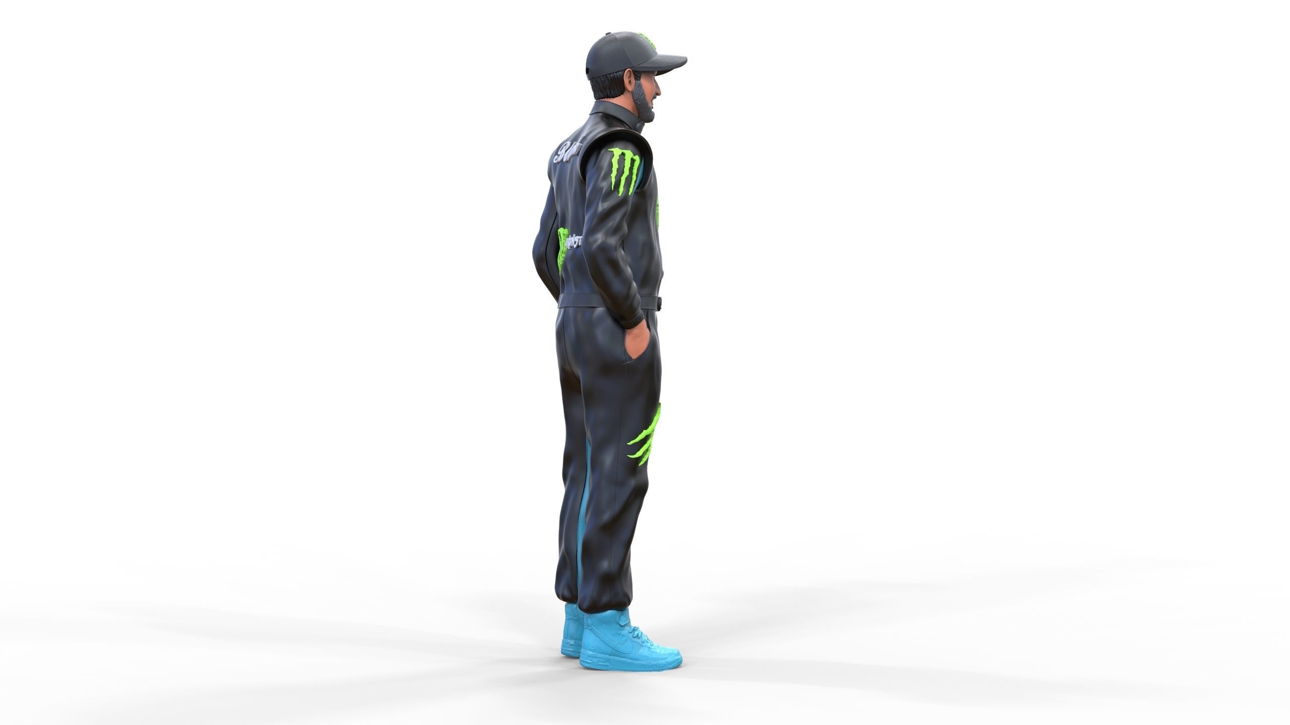 Ken Block American rally driver 3D print model_24