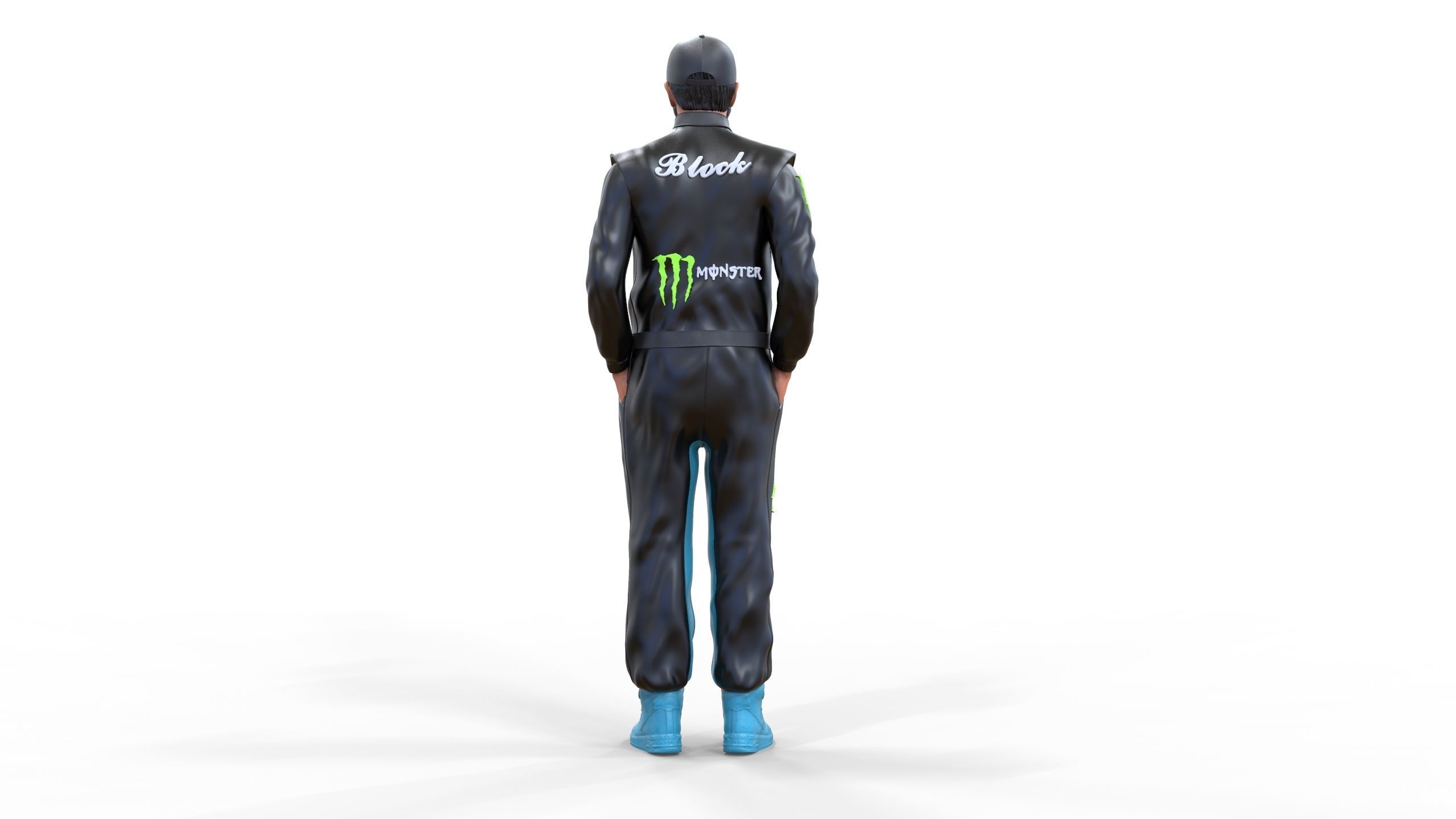 Ken Block American rally driver 3D print model_17