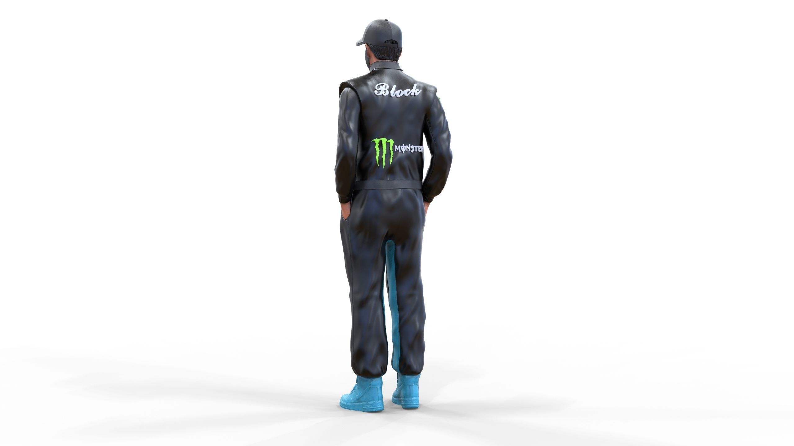 Ken Block American rally driver 3D print model_14