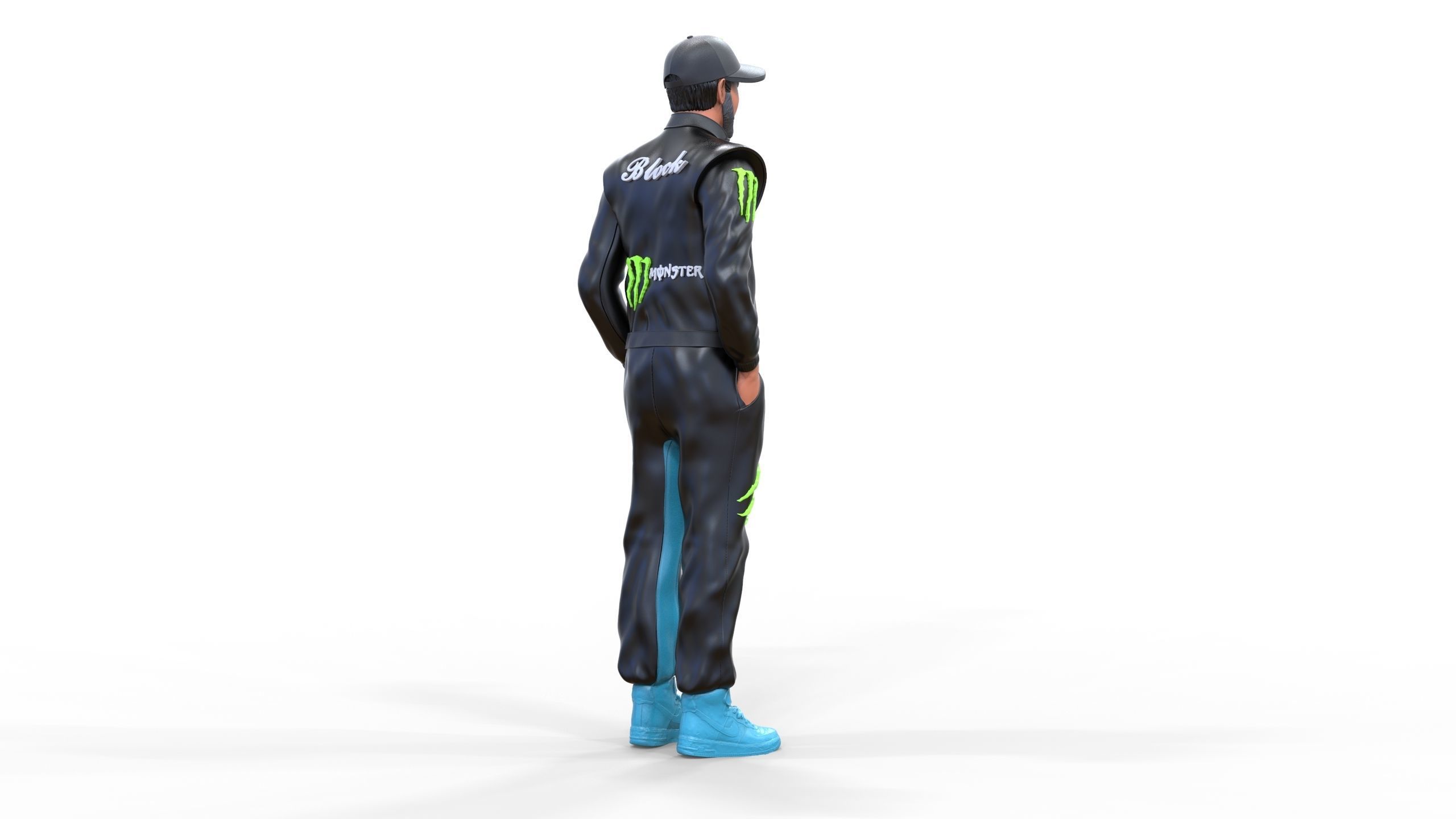 Ken Block American rally driver 3D print model_22
