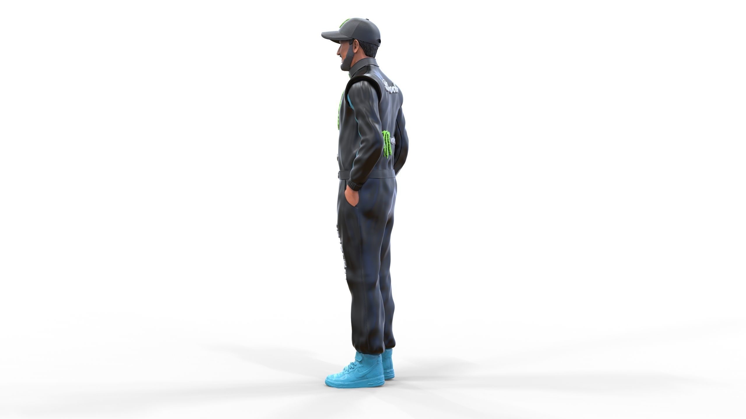 Ken Block American rally driver 3D print model_8