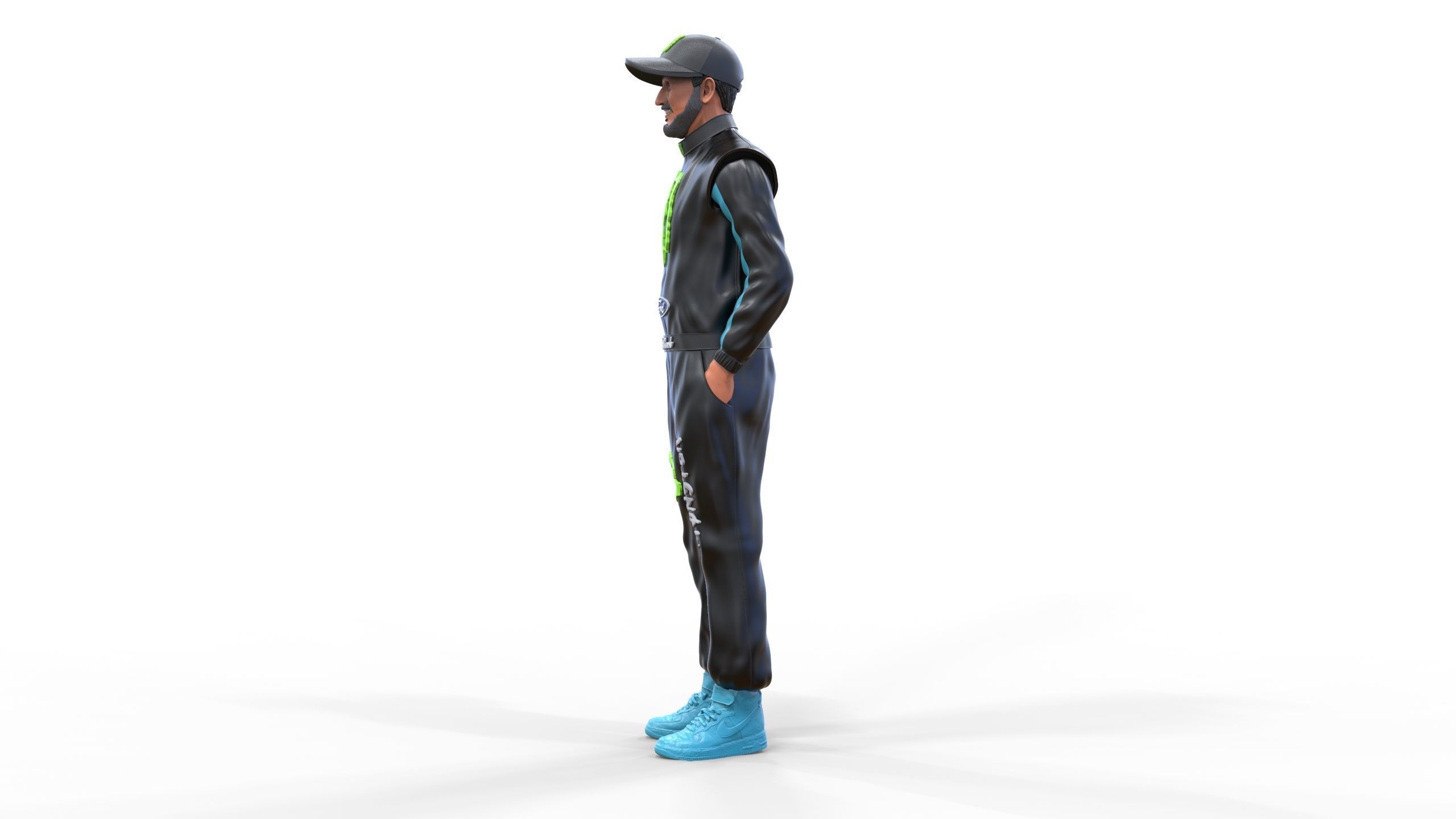 Ken Block American rally driver 3D print model_4