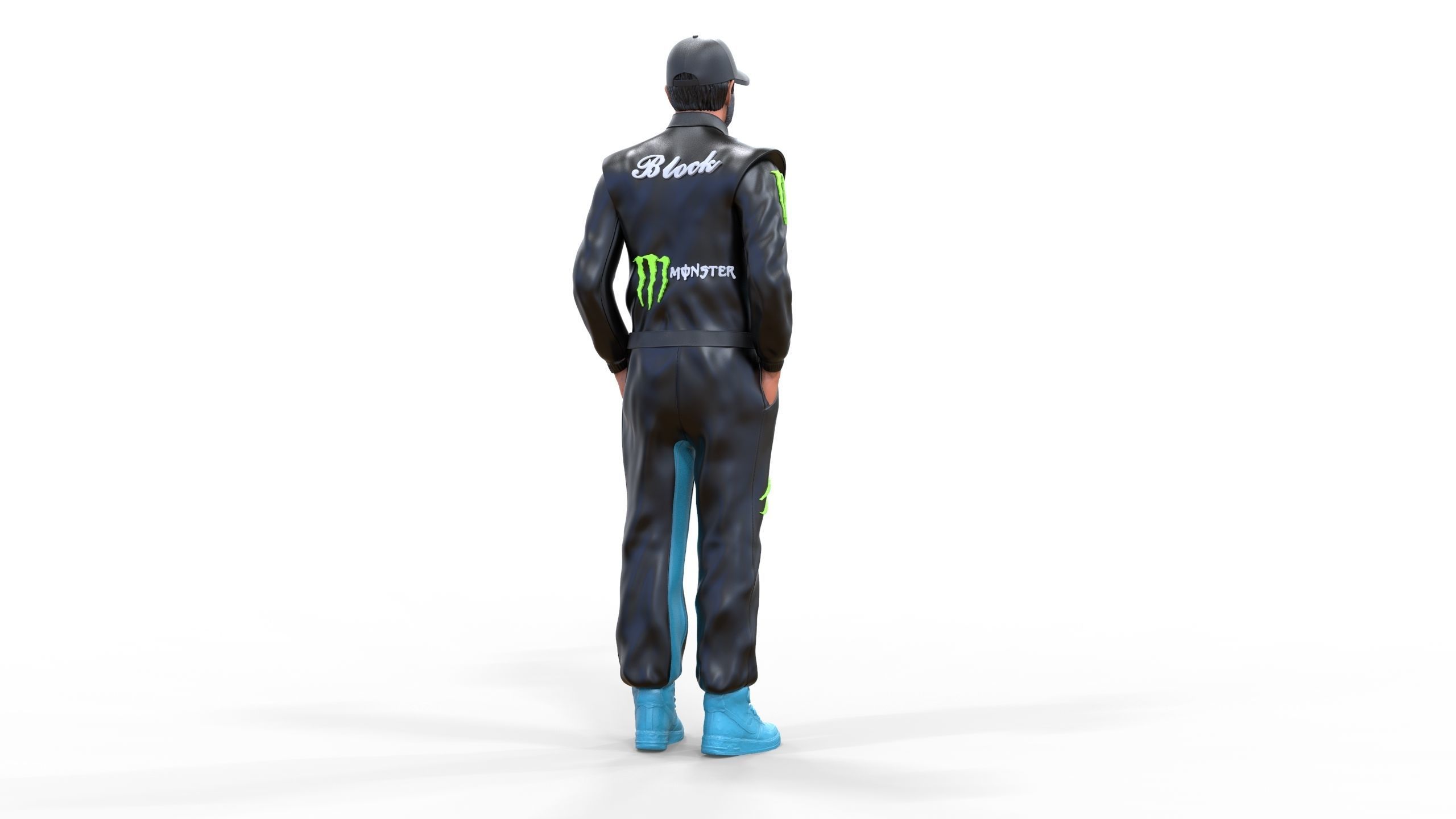 Ken Block American rally driver 3D print model_19