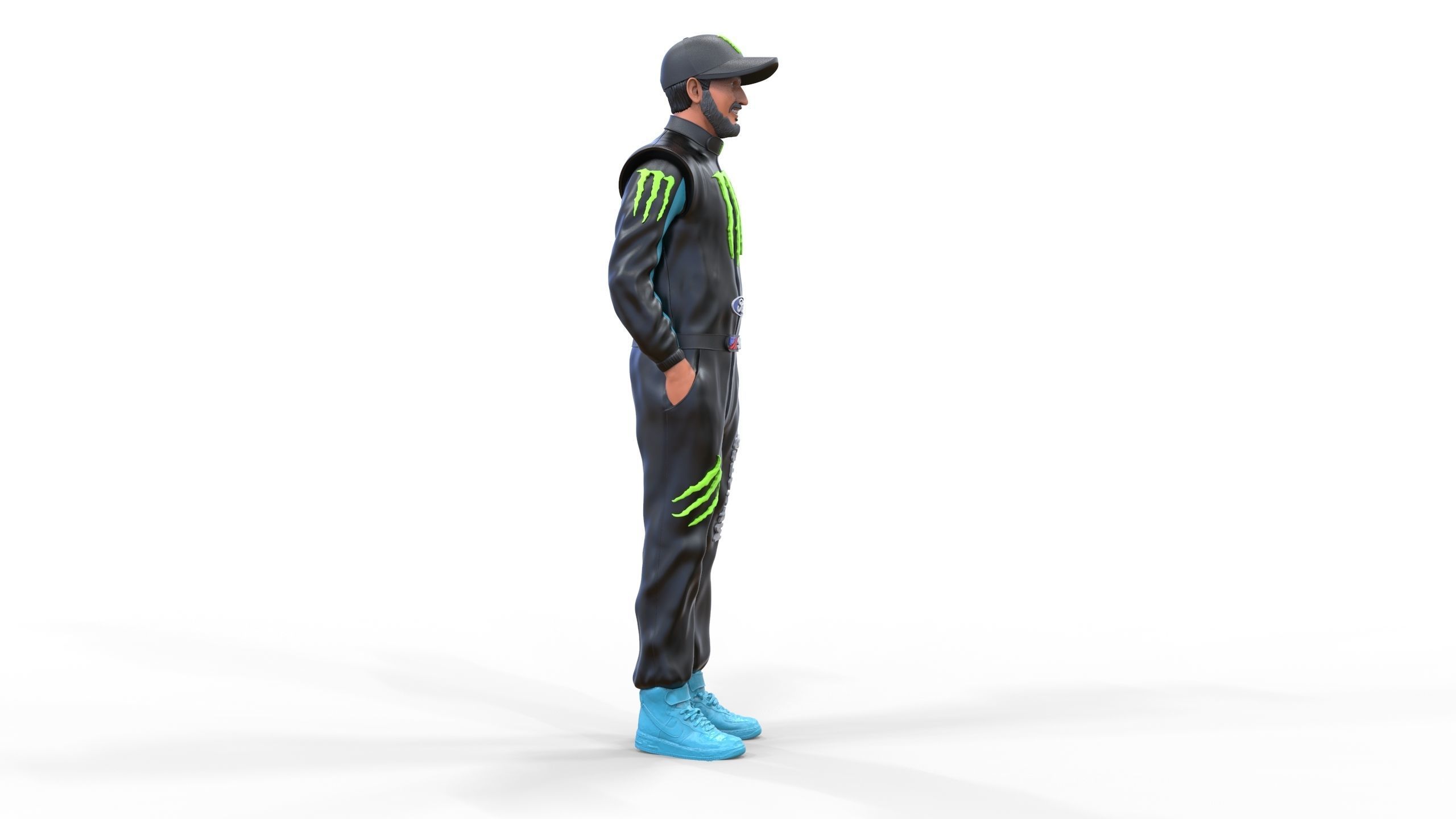 Ken Block American rally driver 3D print model_26