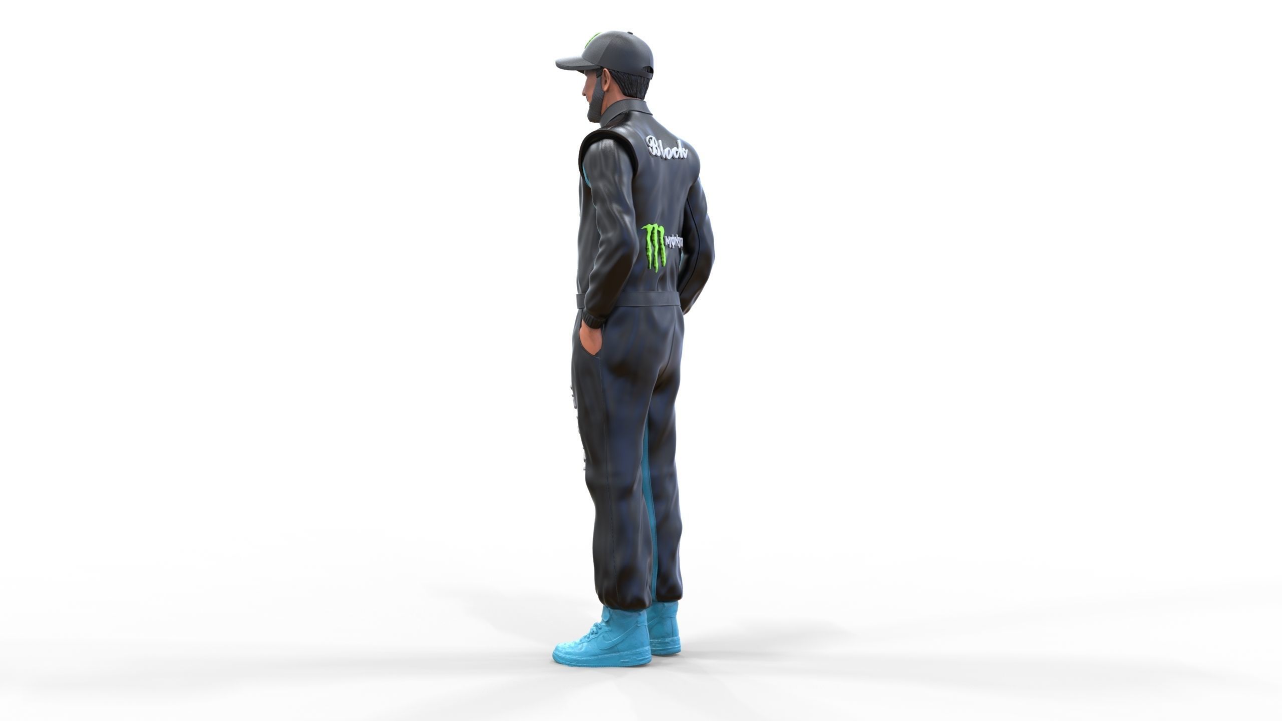 Ken Block American rally driver 3D print model_10