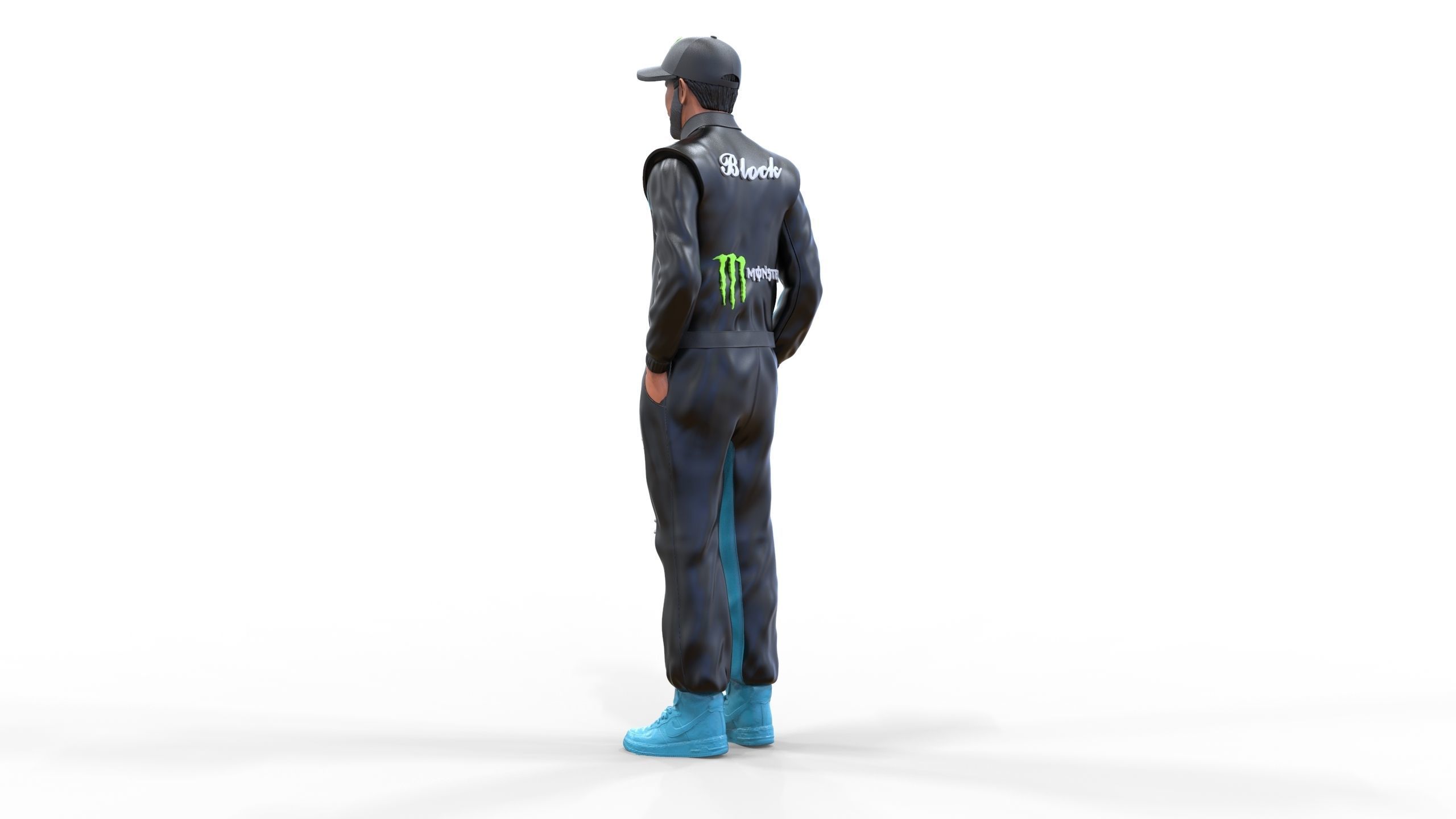 Ken Block American rally driver 3D print model_9