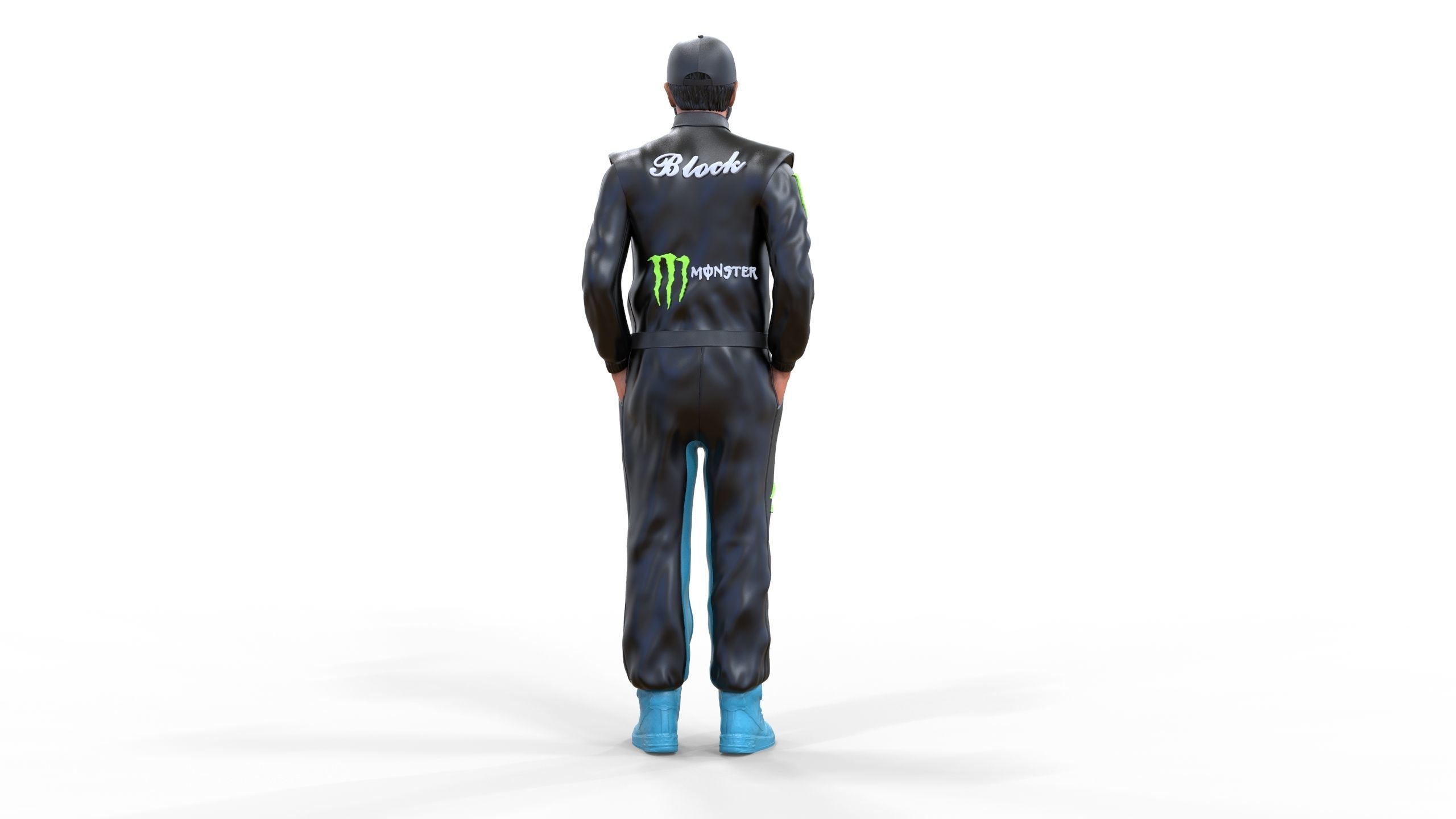 Ken Block American rally driver 3D print model_18